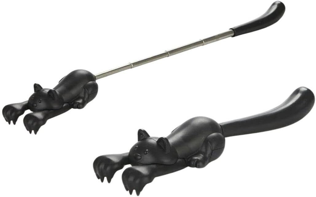 WestCraft Massagebürste Rückenkratzer Curious Cat - effektivster Cat Rückenkratzer & Kratzhand, 1-tlg., Wellness Rücken Kratzhilfe Lange helfende Hand bei Juckreiz