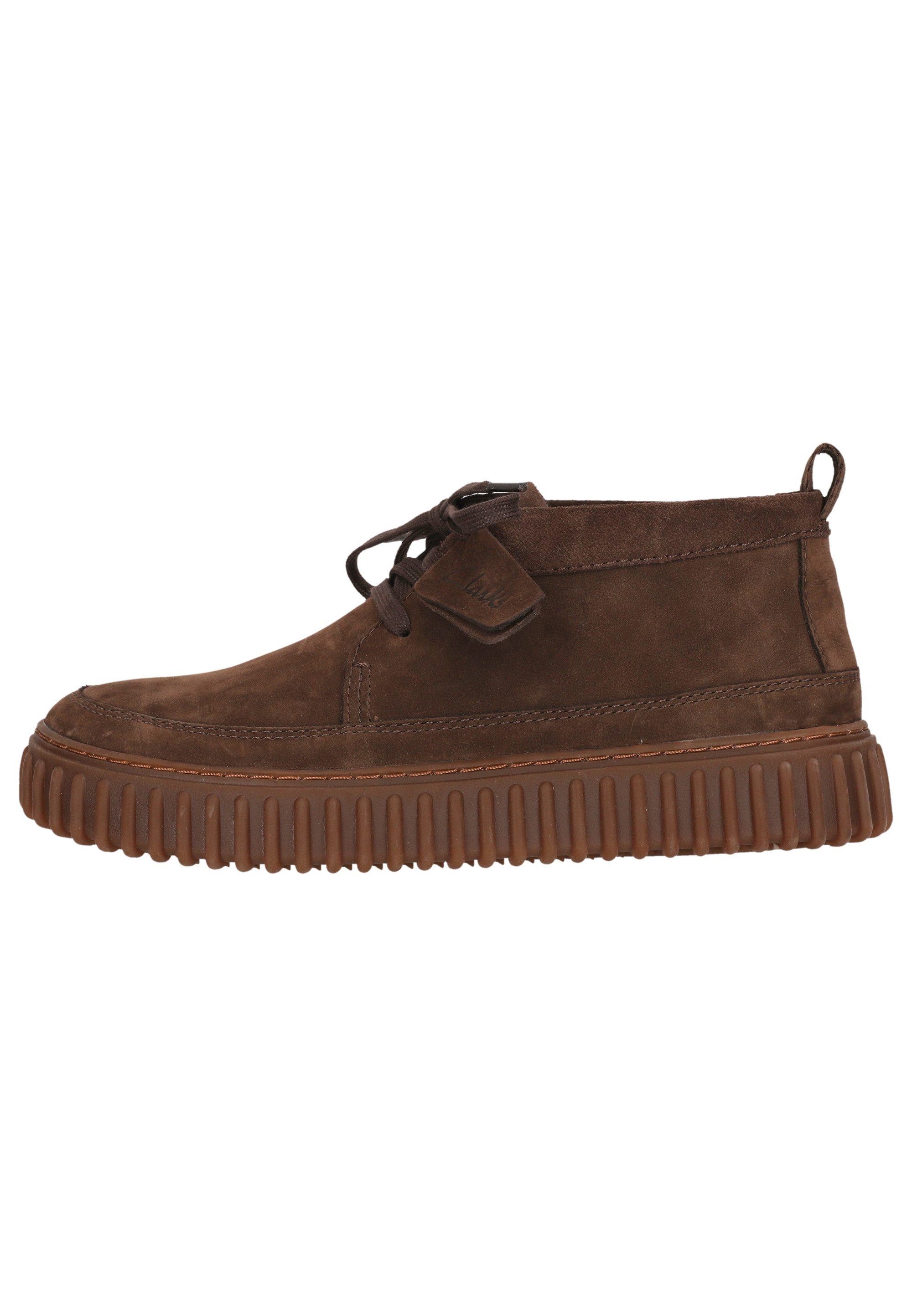 Clarks Torhill Lace High Stiefelette mit gerippter Laufsohle