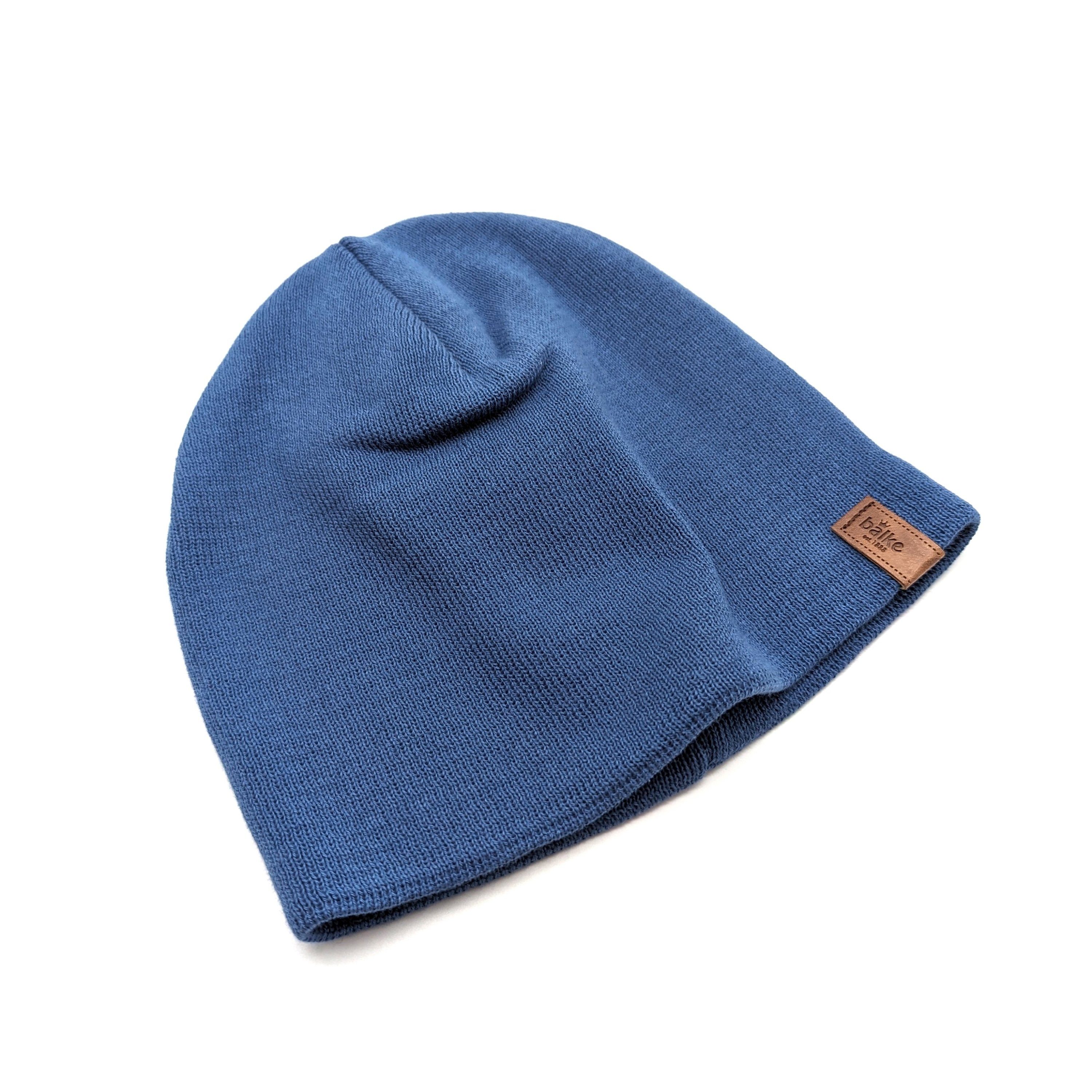 Balke Strickmütze Strickmütze Baumwolle jeansblue