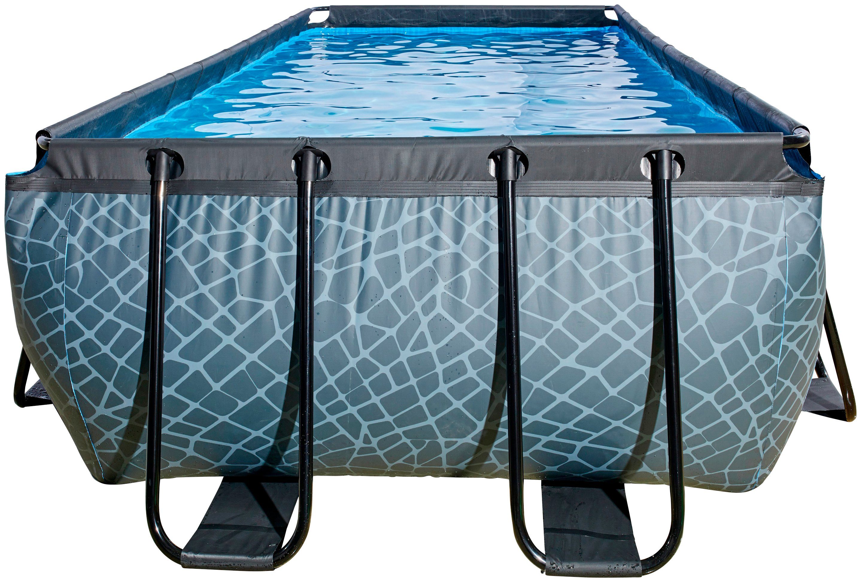 EXIT Framepool inkl. Sicherheitsleiter & Sandfilterpumpe (Set, 3-tlg), BxLxH: 250x540x122 cm