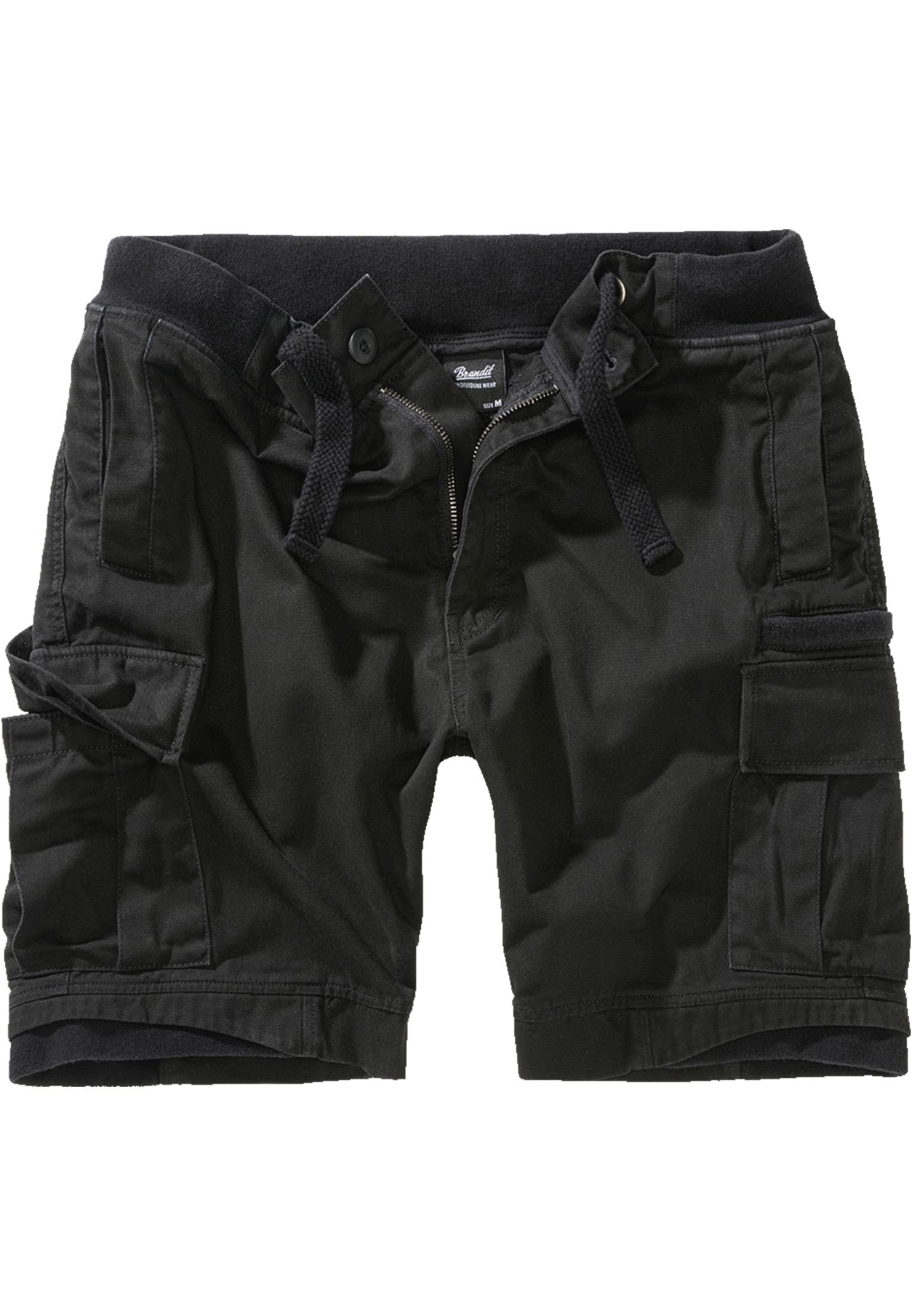(1-tlg) black Packham Stoffhose Brandit Shorts Herren Vintage