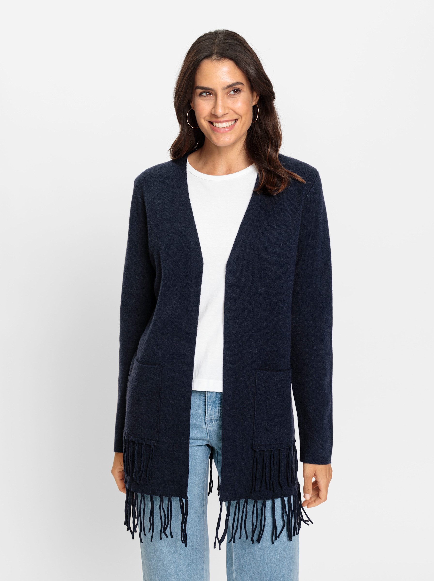 Witt Strickjacke Strickjacke Langarm Feinstrick, Jacquard