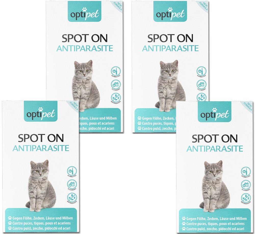 Zeckenschutzmittel Spot on Katze Floh- Zecken Abwehr Insektenbekämpfung