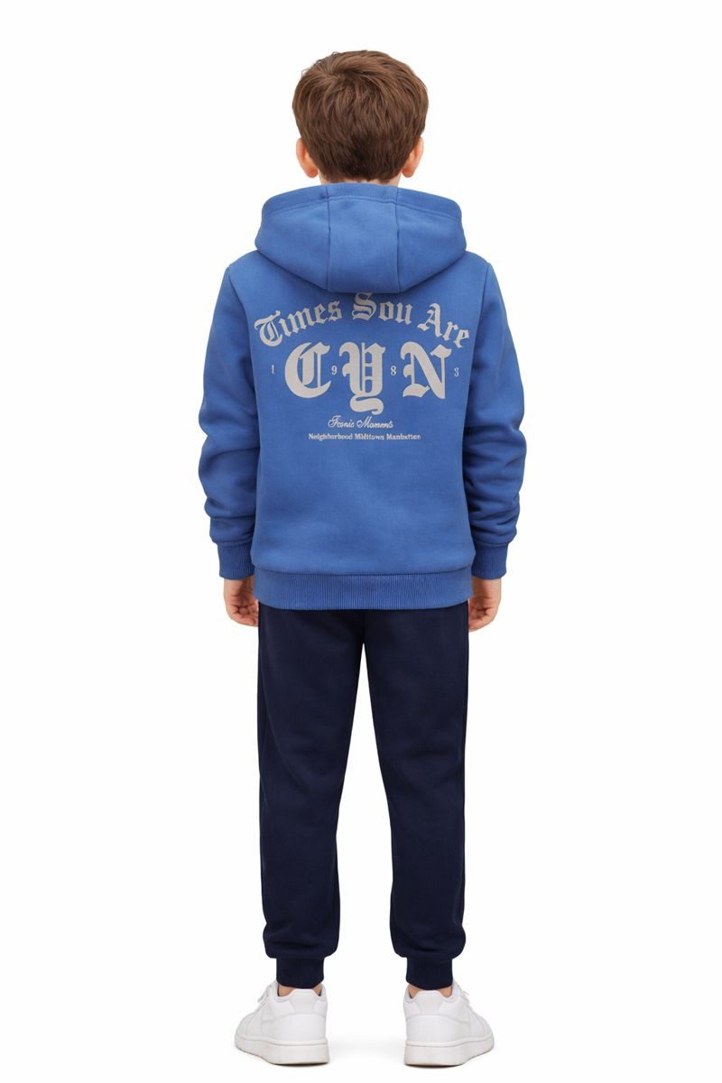 Fashion Boy Jogginganzug warmer Jogginganzug Sport Kinder Freizeitanzug JF561e (Set, Hoodie & Jogginghose) – Bild 2 von 5