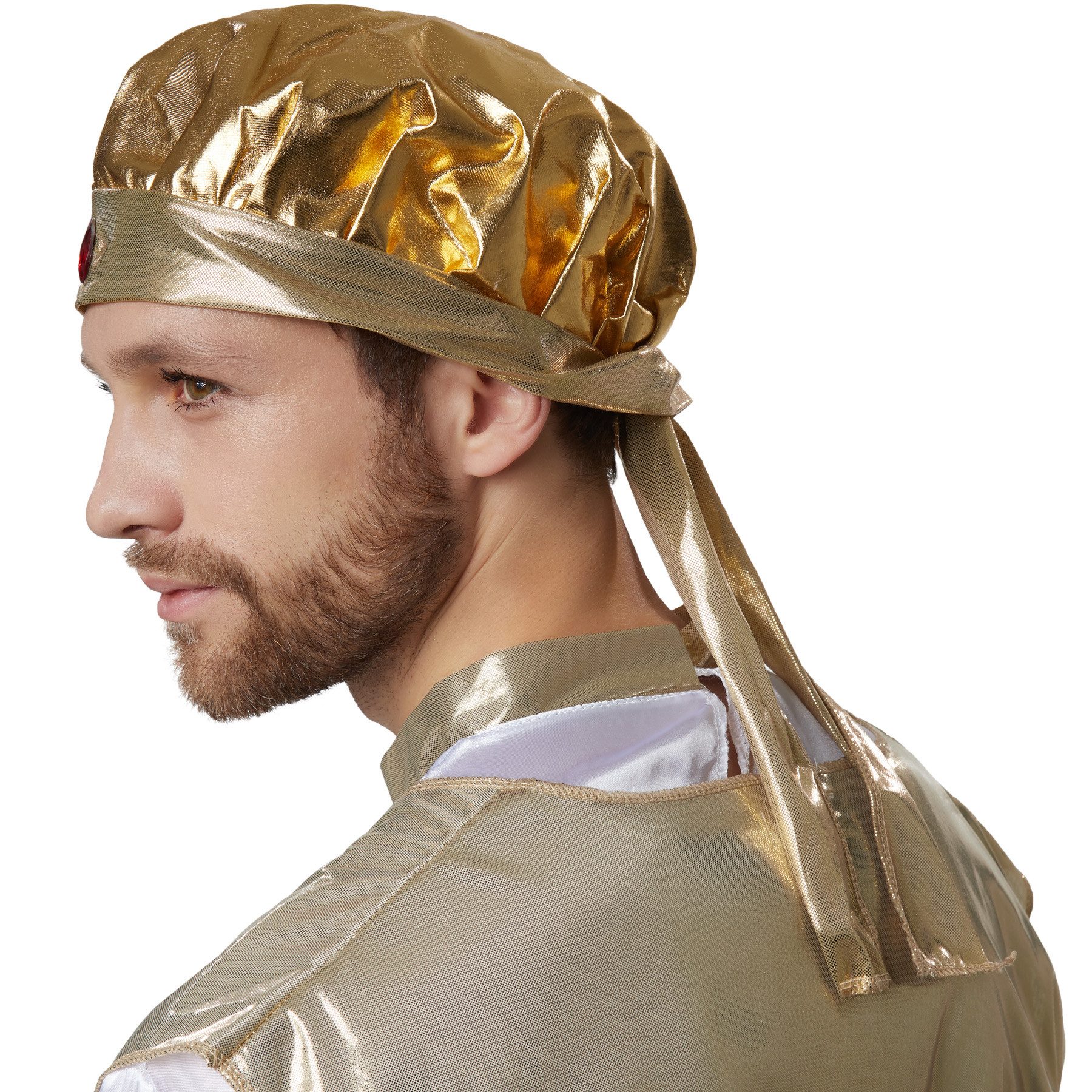 dressforfun Kostüm Herrenkostüm Prächtiger Sultan, Orientalisches Gewand mit vielen goldenen Elementen