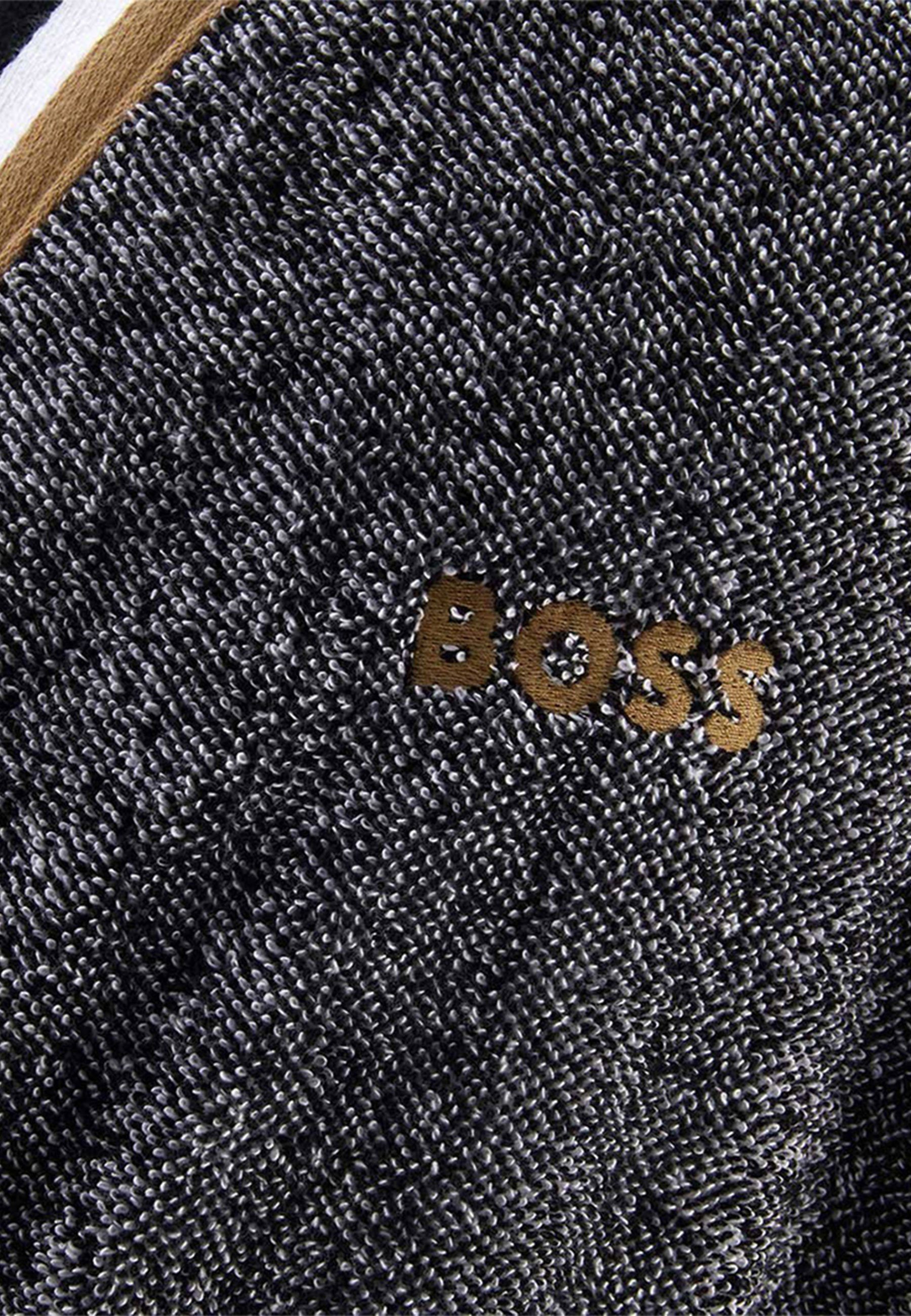 Hugo Stripe, Bademantel Label-Applikationen 100% Boss Home Baumwolle, mit Iconic