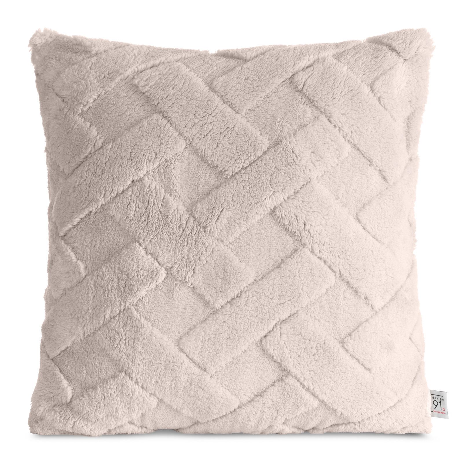 Design91 Kissenbezug Kuschelweiche Kissenhülle CARO günstig online kaufen