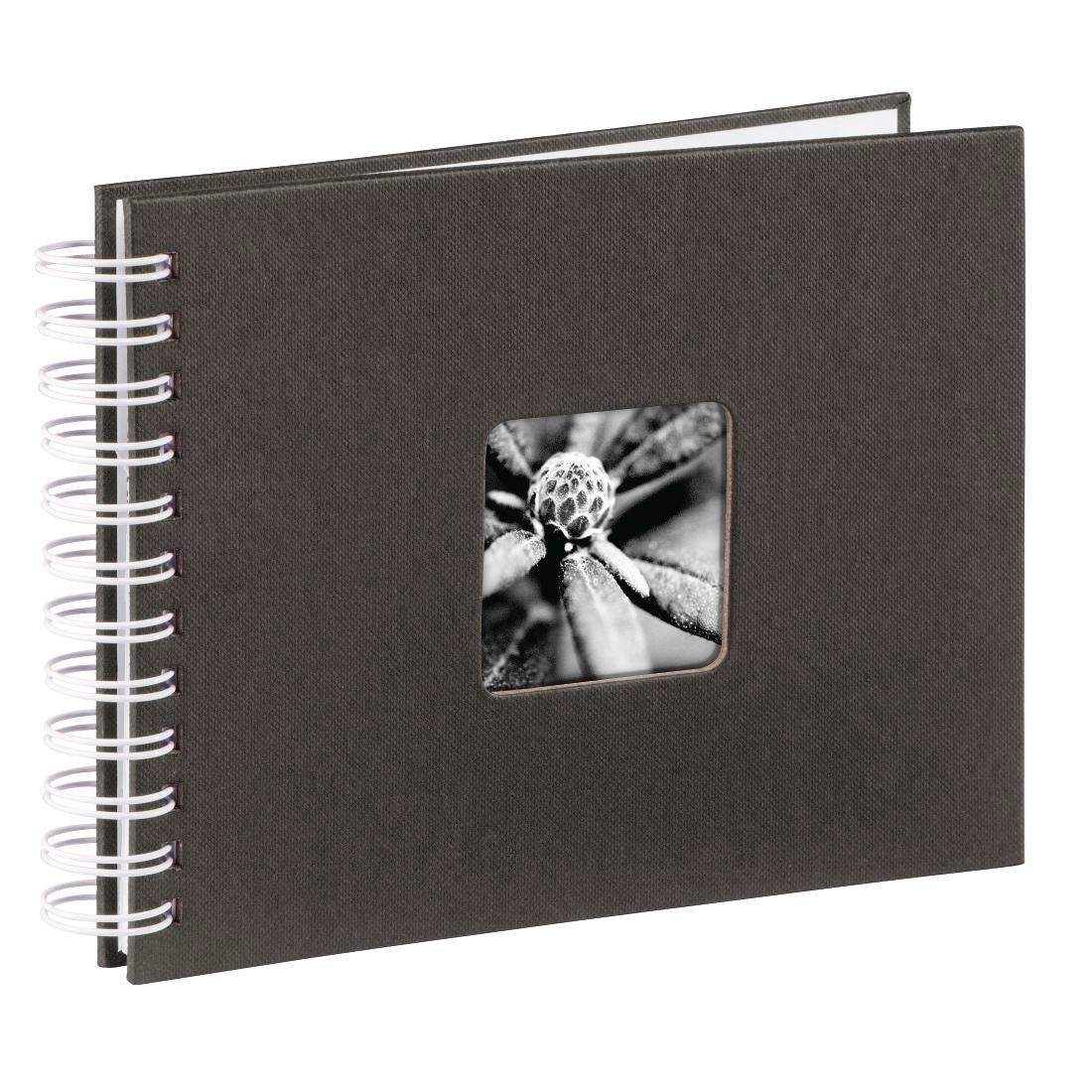 Hama Fotoalbum Hama Spiral-Album "Fine Art", 24x17 cm, 50 weiße Seiten, Schwarz