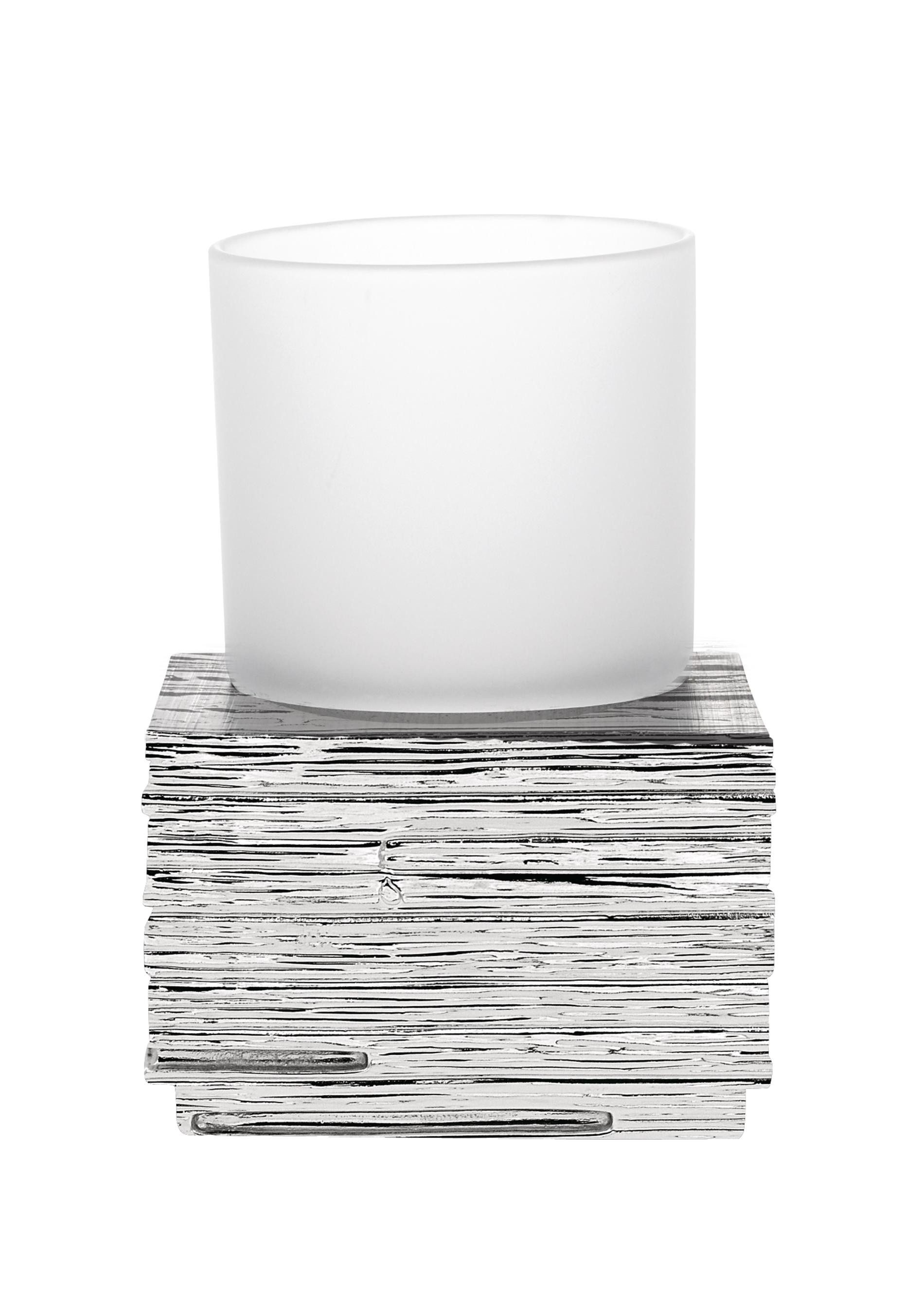 Ridder Badaccessoire-Set Aufbewahrungsbecher Brick Silber