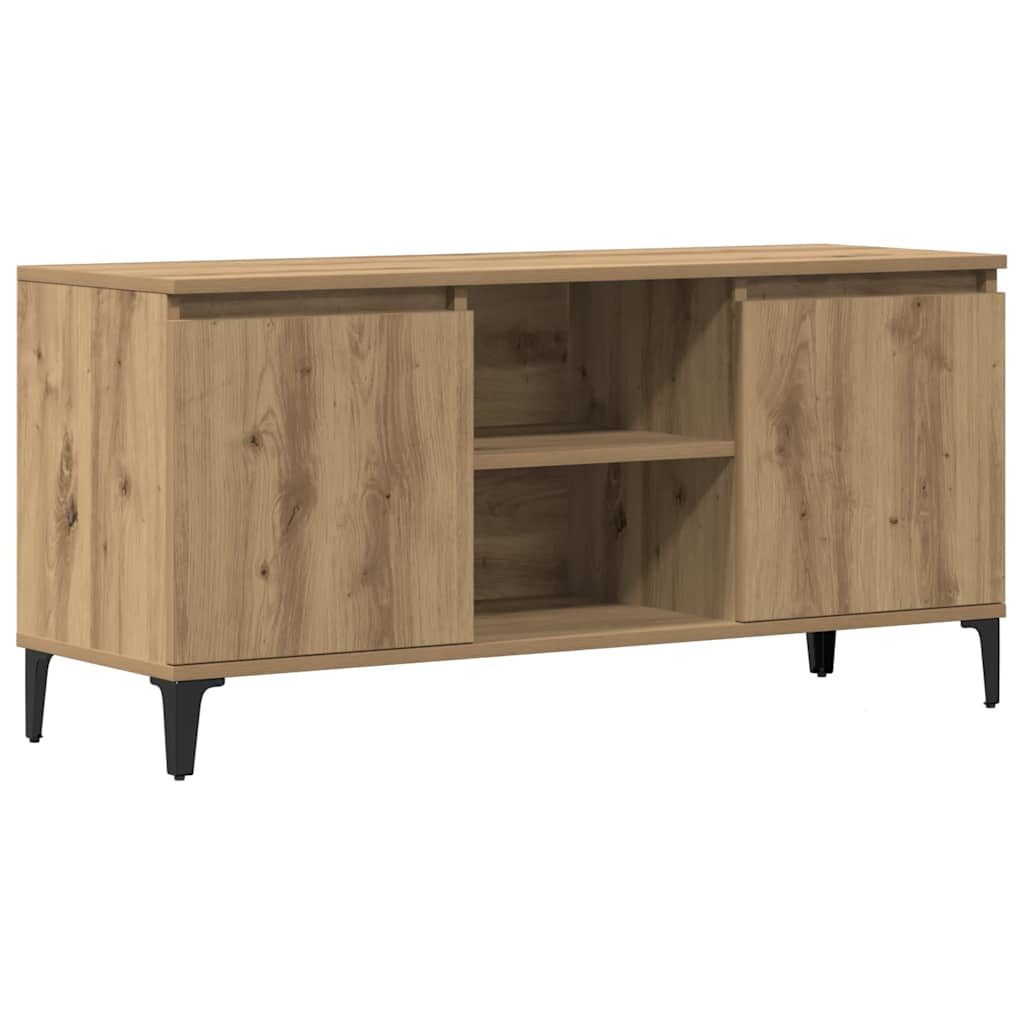 vidaXL TV-Schrank TV-Schrank Artisan-Eiche 102x35x50 cm Holzwerkstoff (1-St günstig online kaufen