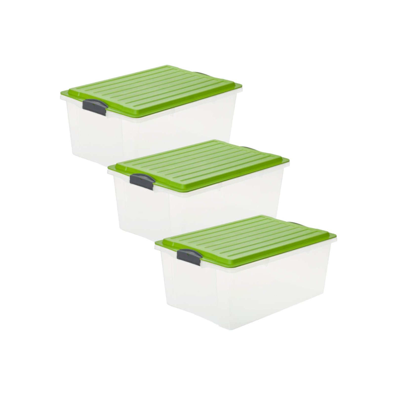 ROTHO Aufbewahrungsbox Compact 3er-Set Aufbewahrungsbox 38l günstig online kaufen