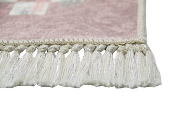 Teppich Teppich design Wohnzimmerteppich modern waschbar in rosa, Teppich-Traum, rechteckig, Höhe: 5 mm