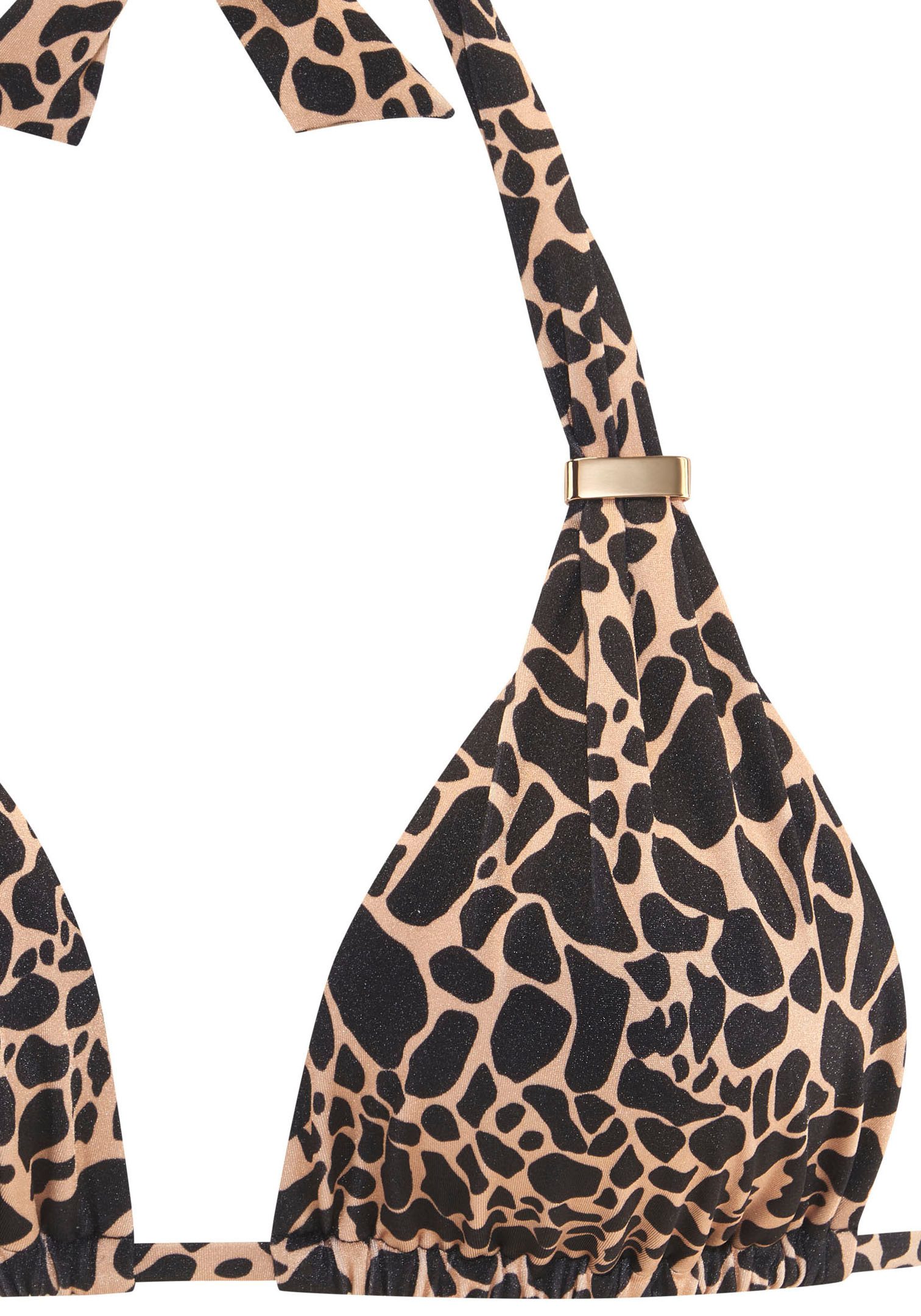 LASCANA Triangel-Bikini Zaba Goldfarbene Zieraccessoires an günstig online kaufen