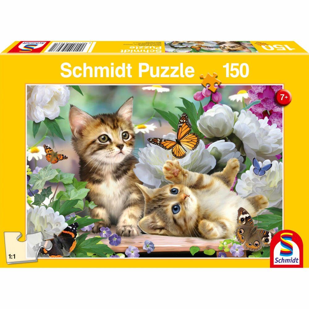 Schmidt Spiele Puzzle Verspielte Katzenbabys 150 Teile, 150 Puzzleteile