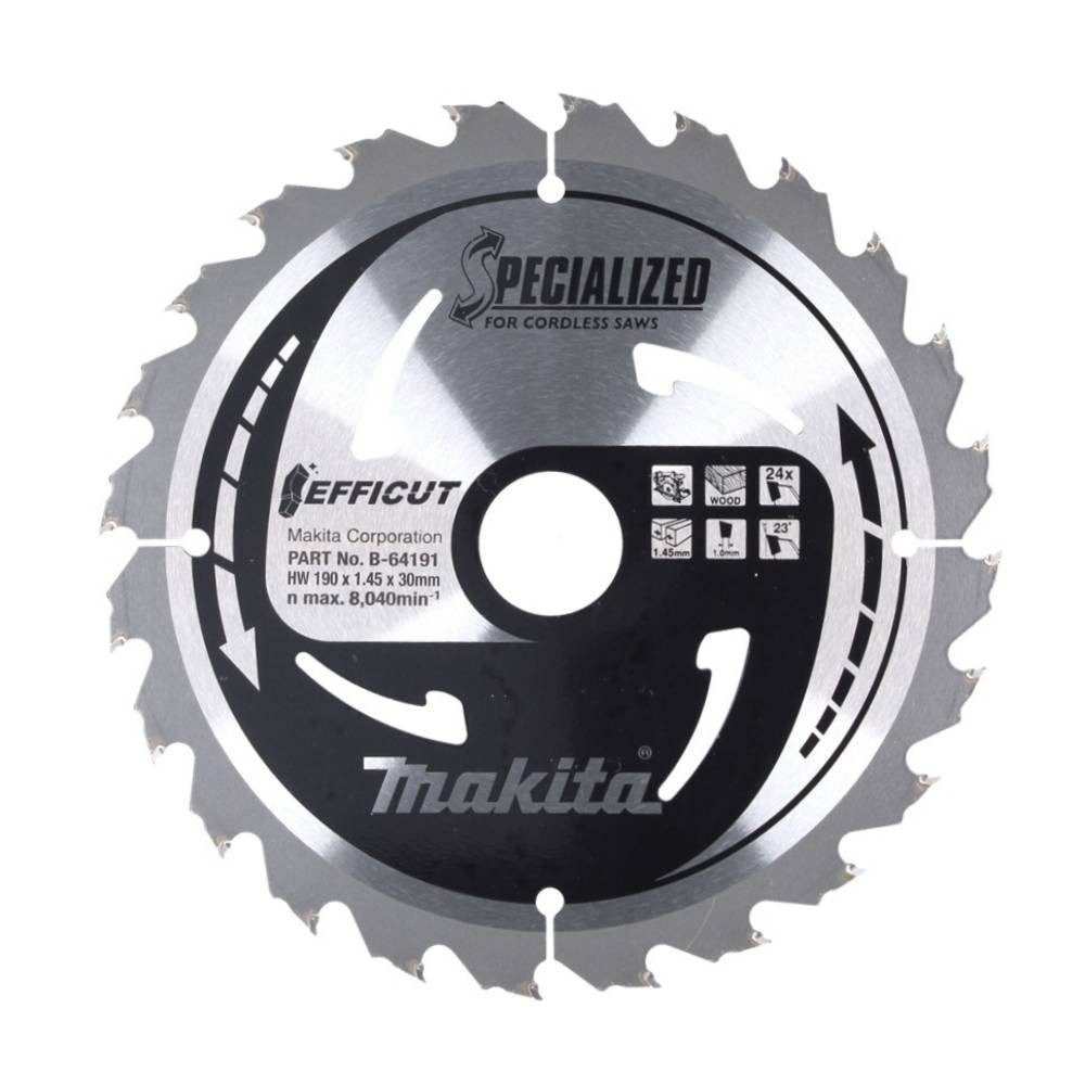 Makita Kreissägeblatt EFFICUT Sägeb.190x30x24Z B-64191