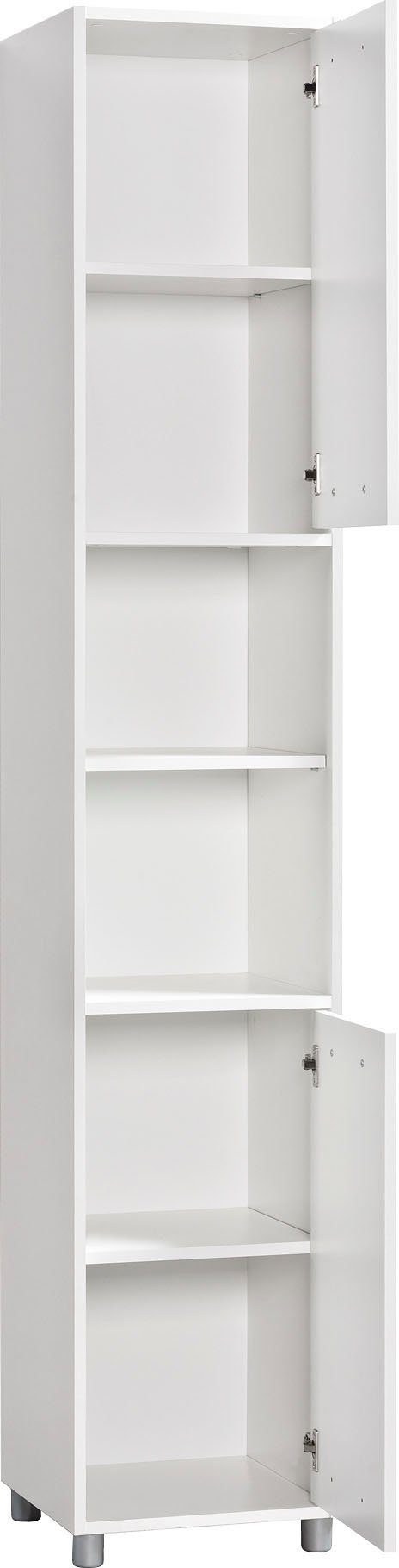 Hochschrank Betty Breite 35 cm weiß 6 mit Procontour Fächer