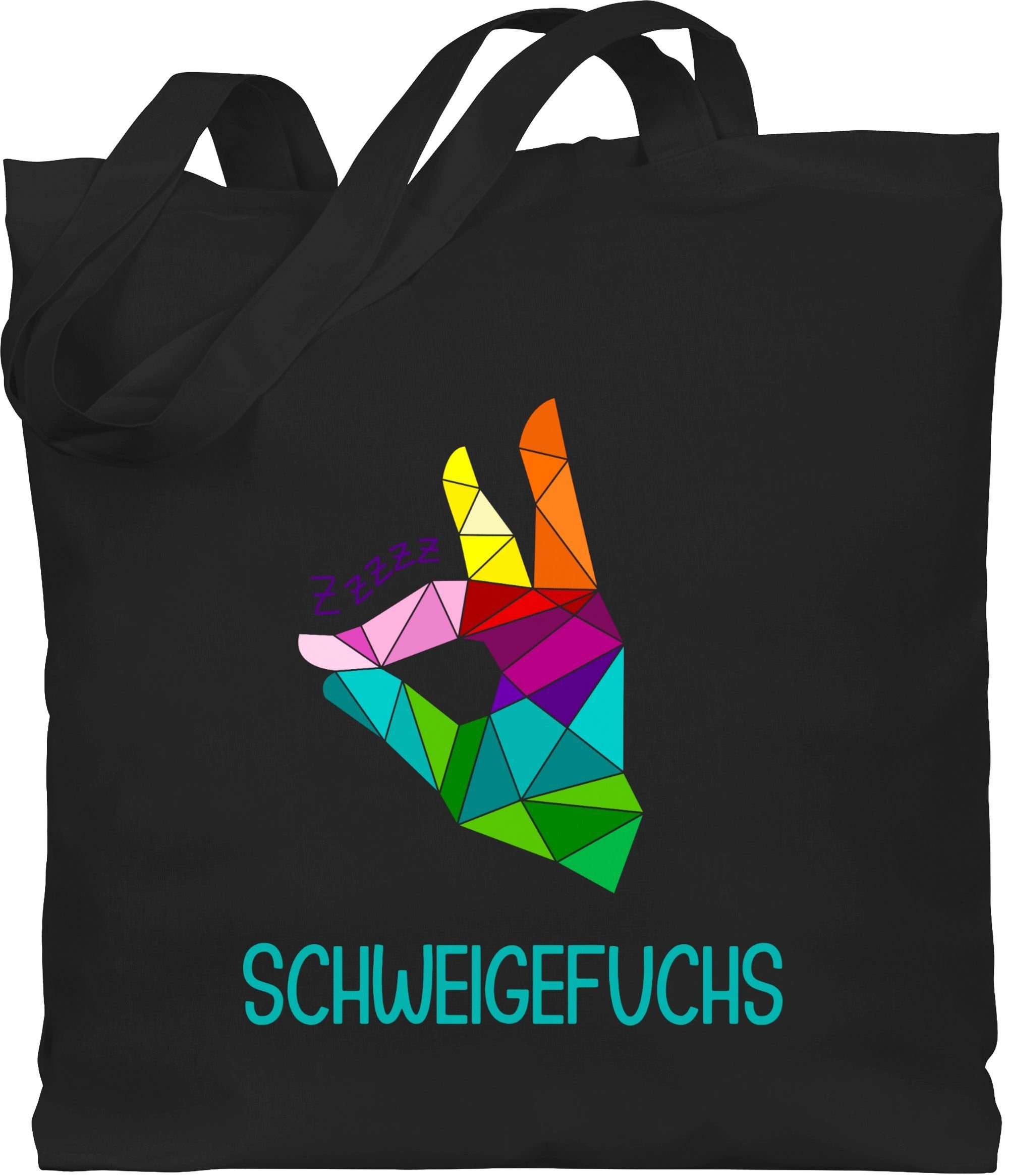 Shirtracer Umhängetasche Schweigefuchs Flüsterfuchs, Lehrer
