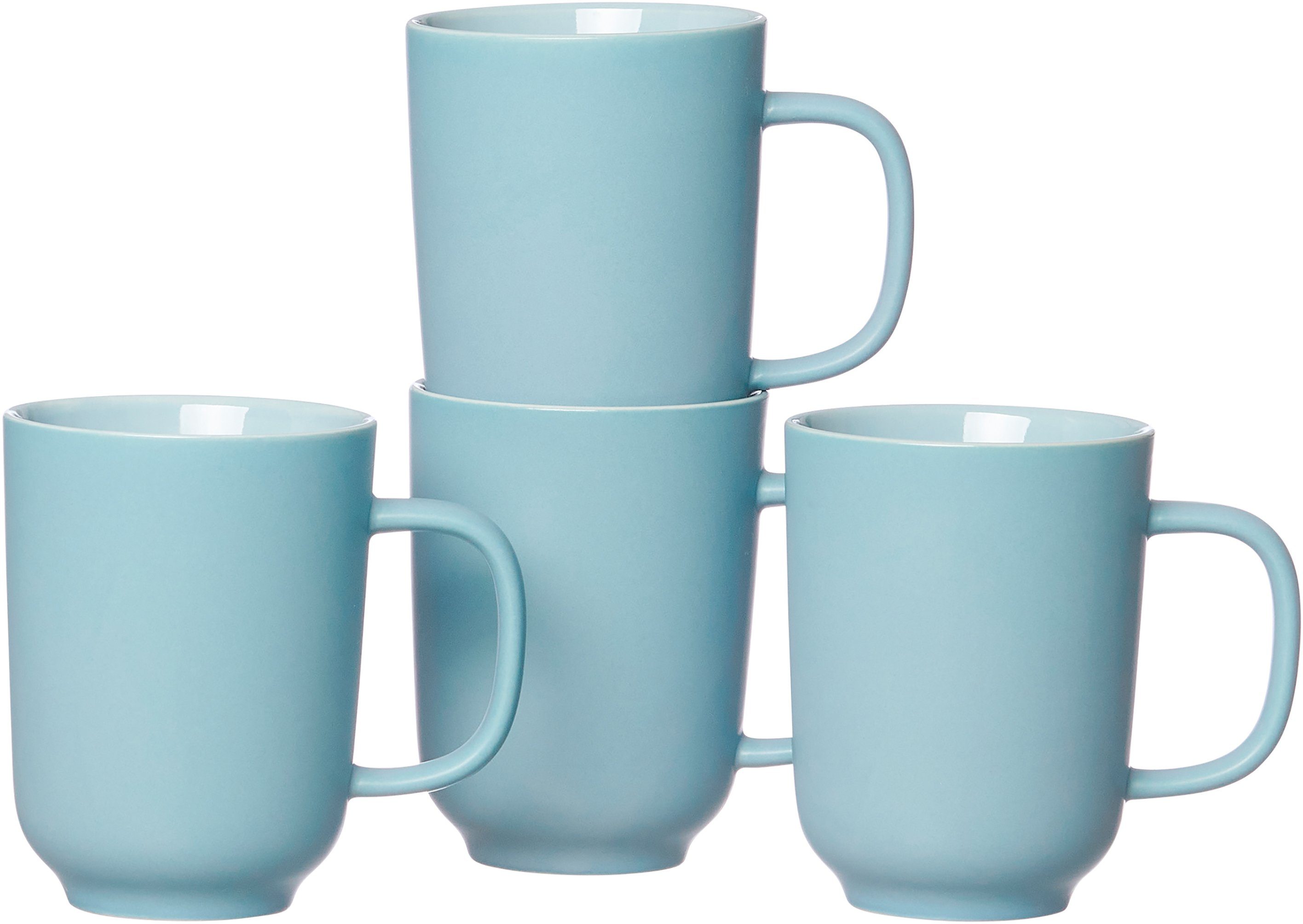 Breker Ritzenhoff graublau Jasper, 4-teilig Becher Steinzeug, &