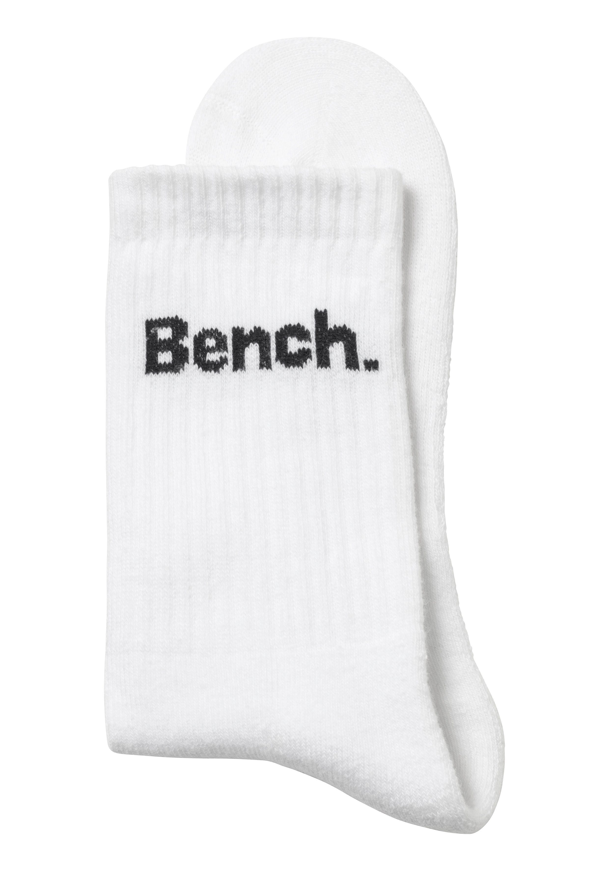 Bench. Tennissocken Damen Herren Sportsocken, Crew Socken (Packung, 6-Paar, Gr. 35-38 bis 47-48) mit Fuß Polsterung