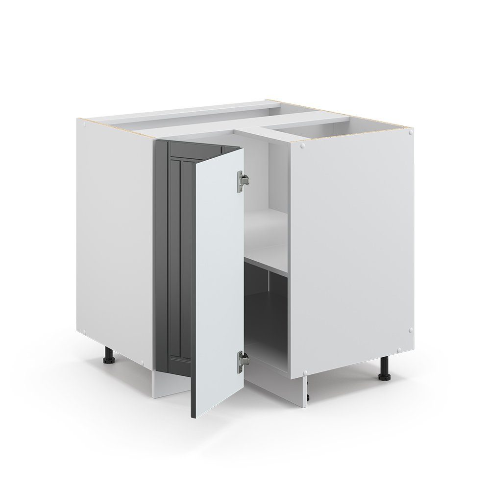 Vicco Eckunterschrank Fame-Line, Anthrazit Landhaus/Weiß, 80.5 günstig online kaufen