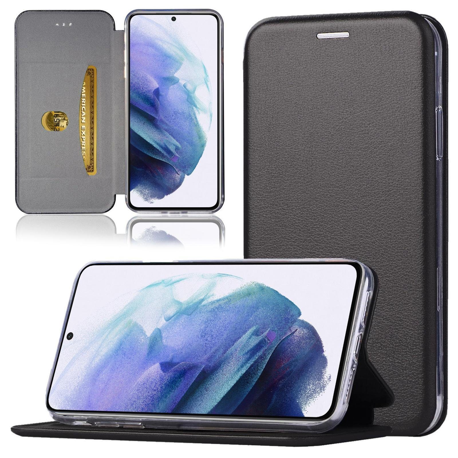 Numerva Handyhülle Handy Tasche Bookcase für Samsung Galaxy S22 Ultra, Klapphülle Flip Cover Hardcover Schutz Hülle Etui