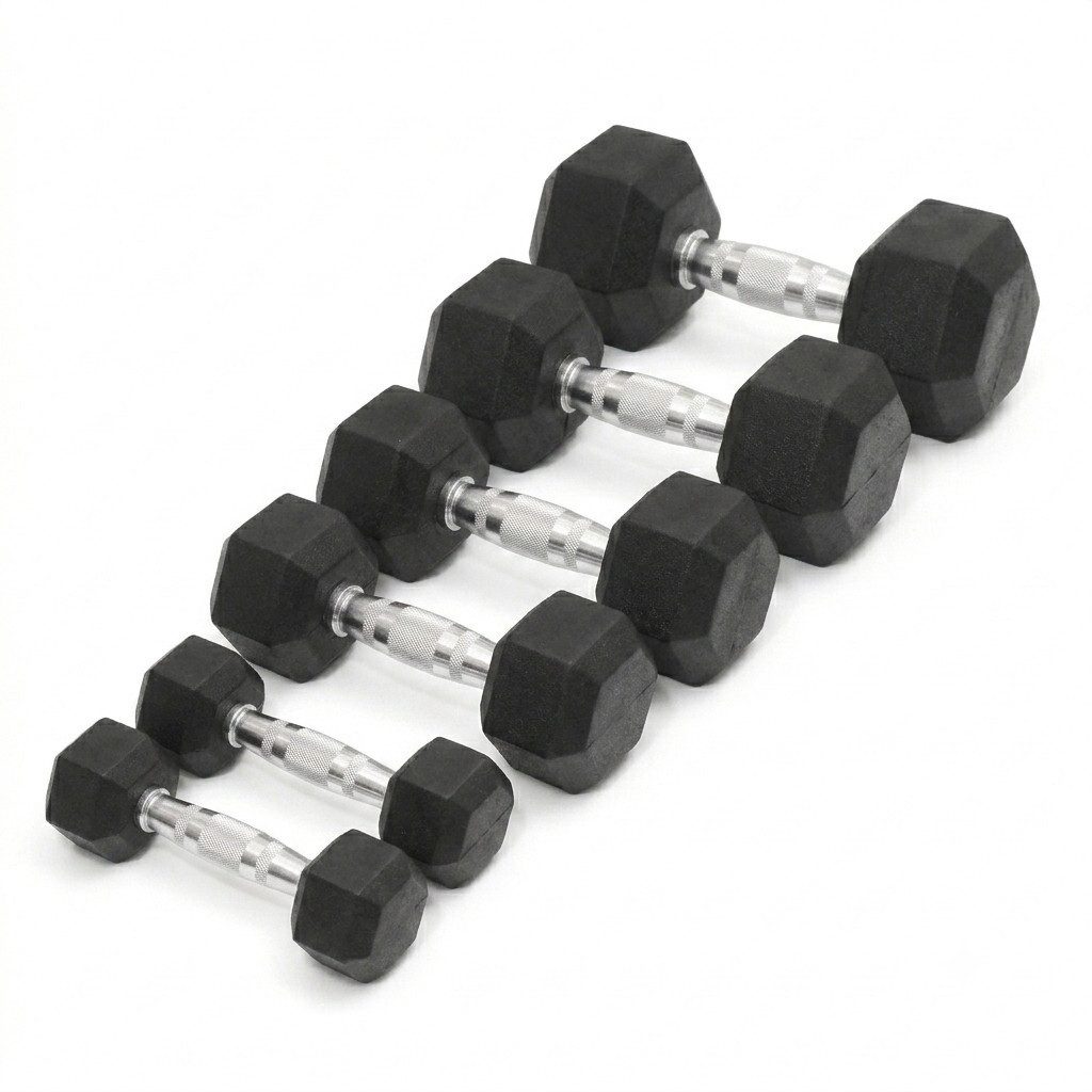 Black Snake Hantel-Set Hexagon Kurzhanteln für Muskelaufbau Krafttraining Home Gym Fitness, (Kurzhantel-Set, 4 Paare, 2,5/5/7,5/10 kg), bodenschonend gummiert, rollsicher, geriffelter Griff, fester Halt