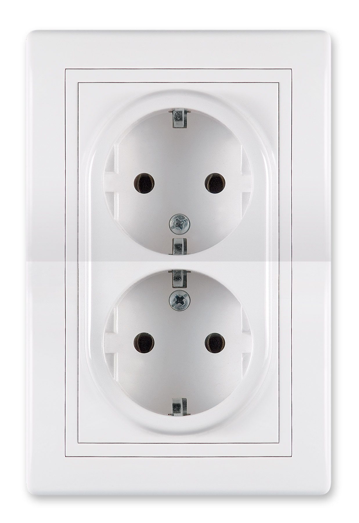 Aling Conel Unterputz-Steckdose PRESTIGE-Line Unterputz-Doppelsteckdose, Packung