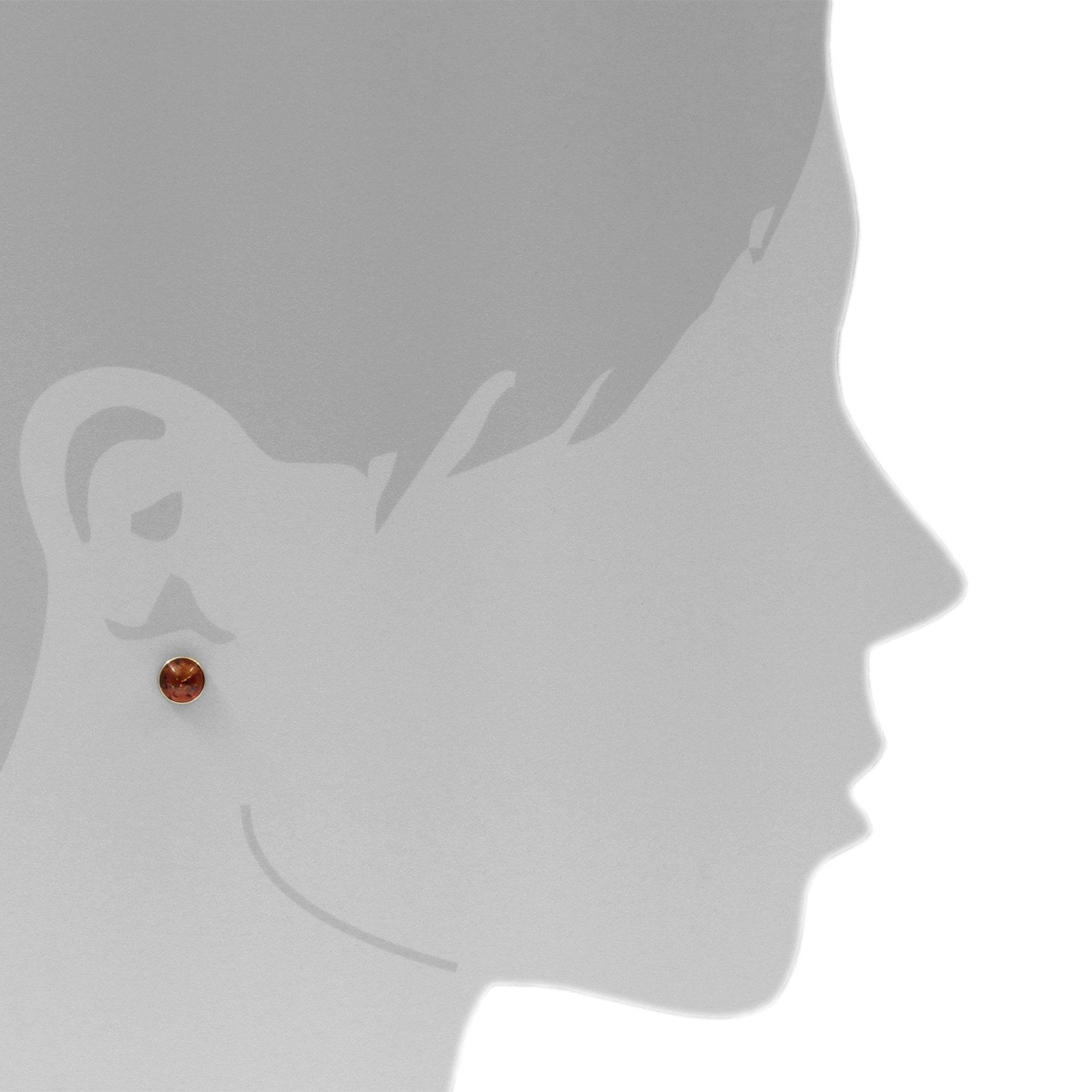 OSTSEE-SCHMUCK Paar Ohrstecker Ostsee-Schmuck Ohrstecker Classic 8 mm Ohrstecker Classic 8 mm (2-tlg)