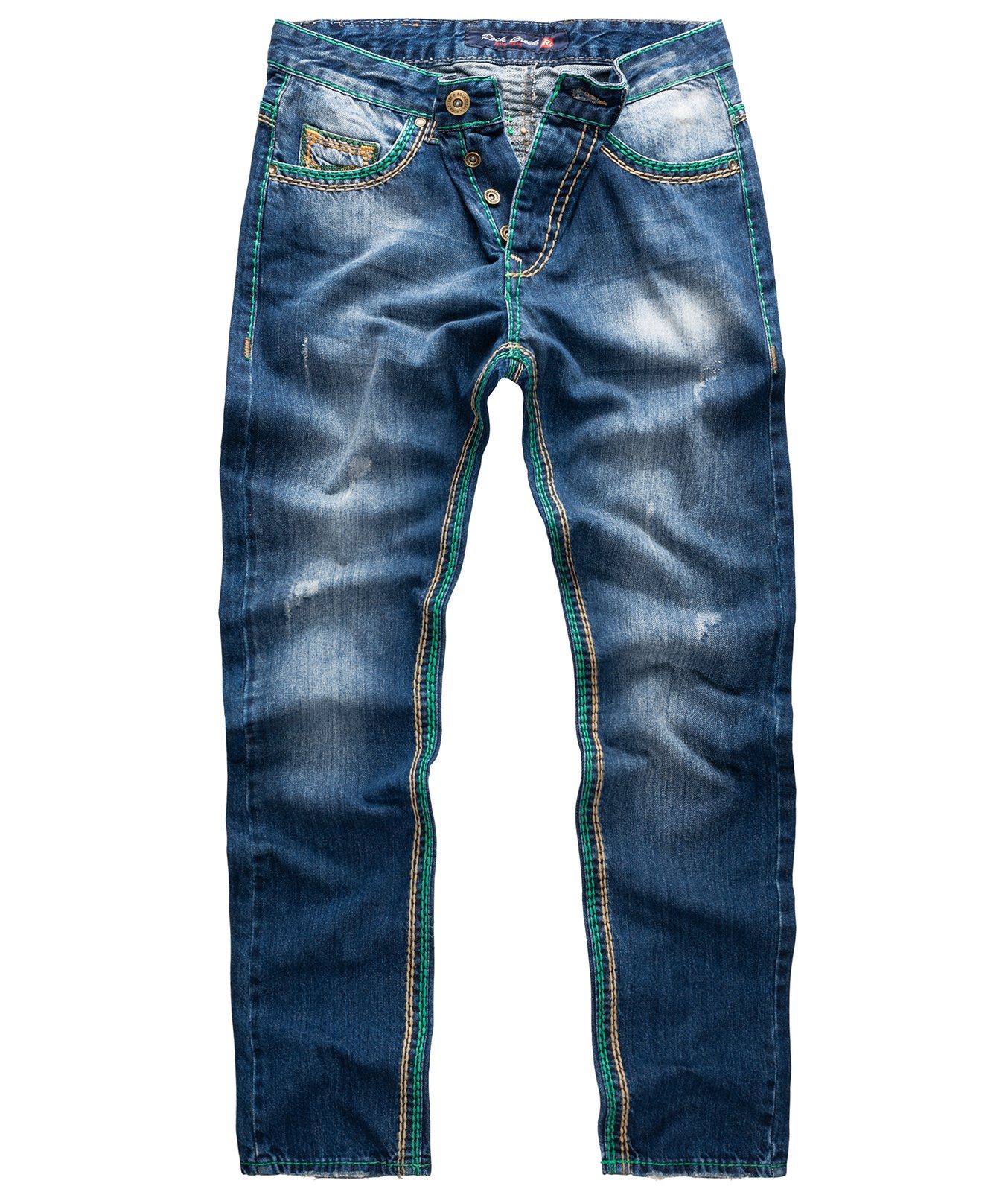 Straight-Jeans Herren Jeans dicke Nähte RC-2369