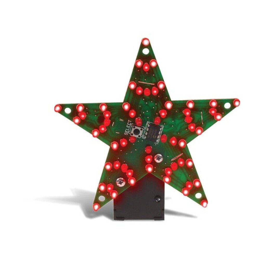Whadda LED Discolicht This big star has as many as 60 LEDs and is microprocessor controlled