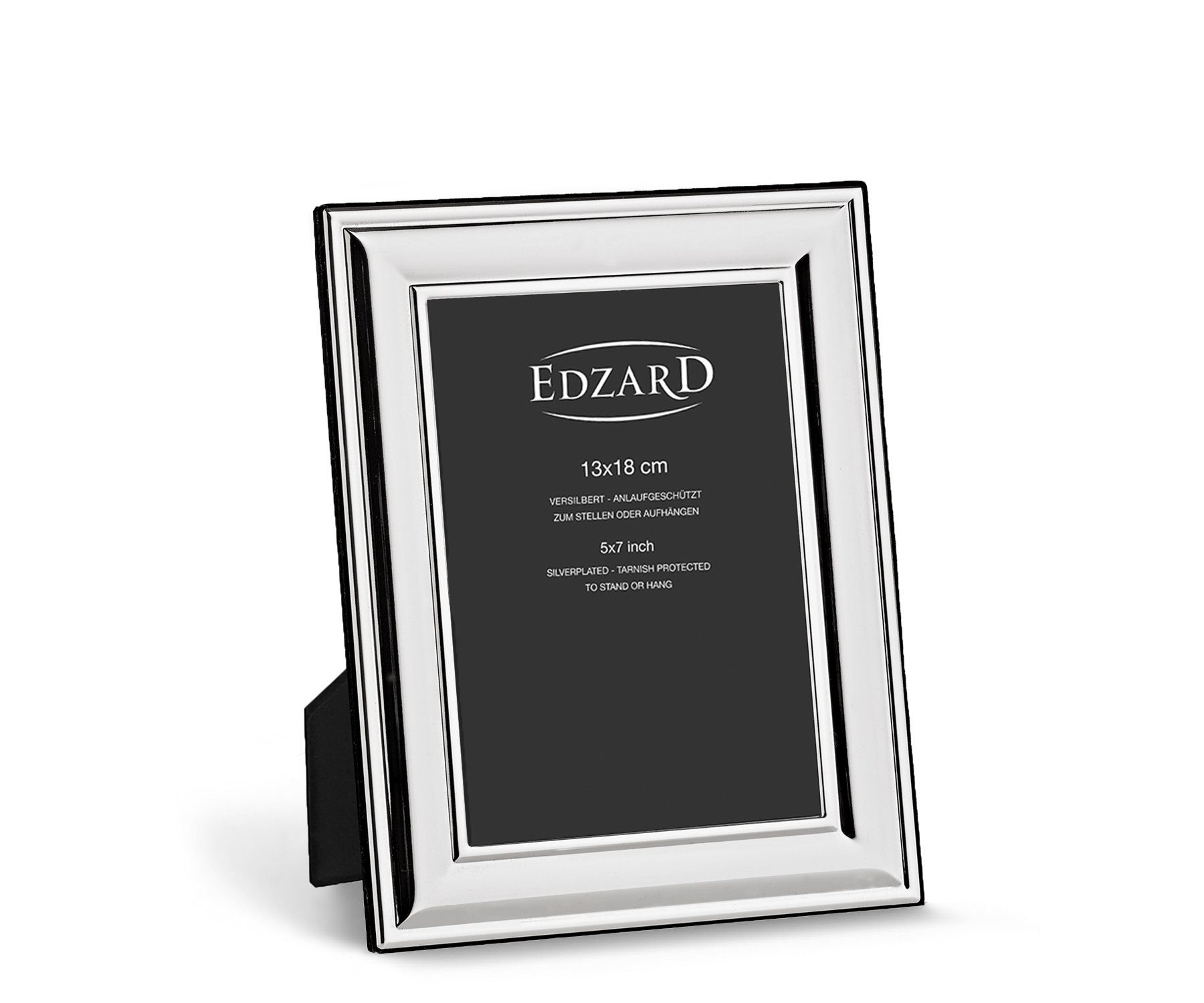 EDZARD Bilderrahmen Sunset, versilbert und anlaufgeschützt, für 13x18 cm Bilder - Fotorahmen