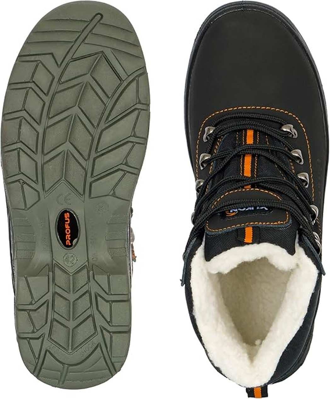 Profus Profus Winter Arbeitsstiefel Arbeitsschuhe Gefüttert mit Kunstwolle S3 Arbeitsschuh – Bild 4 von 5
