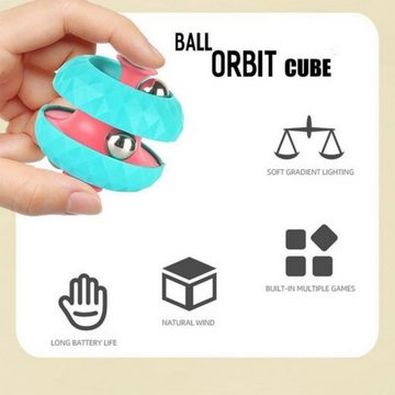LENBEST Lernspielzeug Rotierender Würfel-Orbit-Ball,Labyrinthball,Fidget-Hand-Spinner (1-St), Dekompression