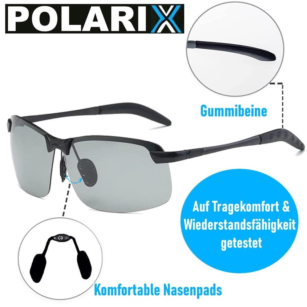 MAVURA Sonnenbrille POLARIX Schwarz Polarisierte Sonnenbrille UV400 Polarisiert Fahren Angeln Herren photochrome Brillen