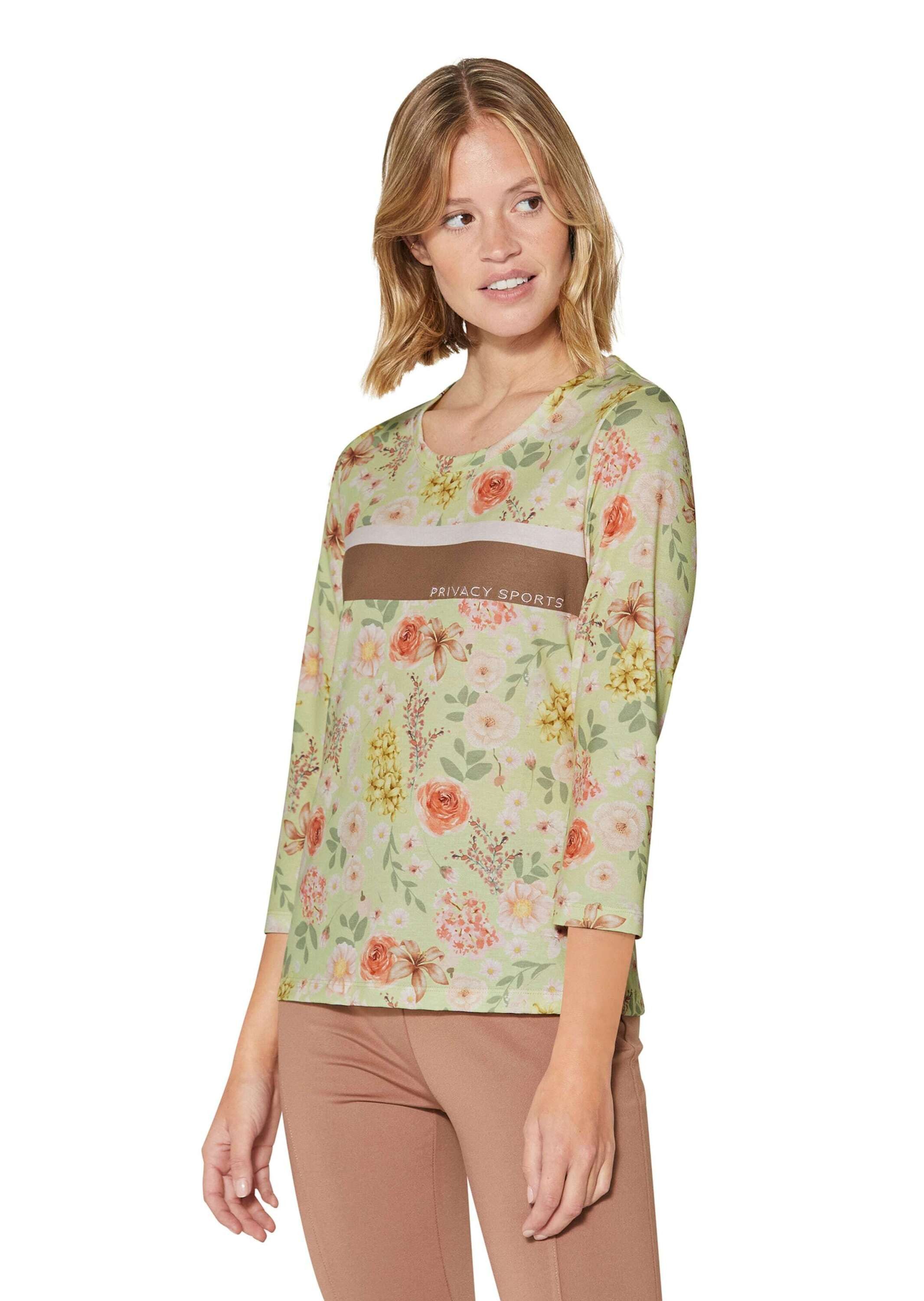 MADELEINE Kurzarmshirt Shirt mit floralem Print und 3/4-Arm