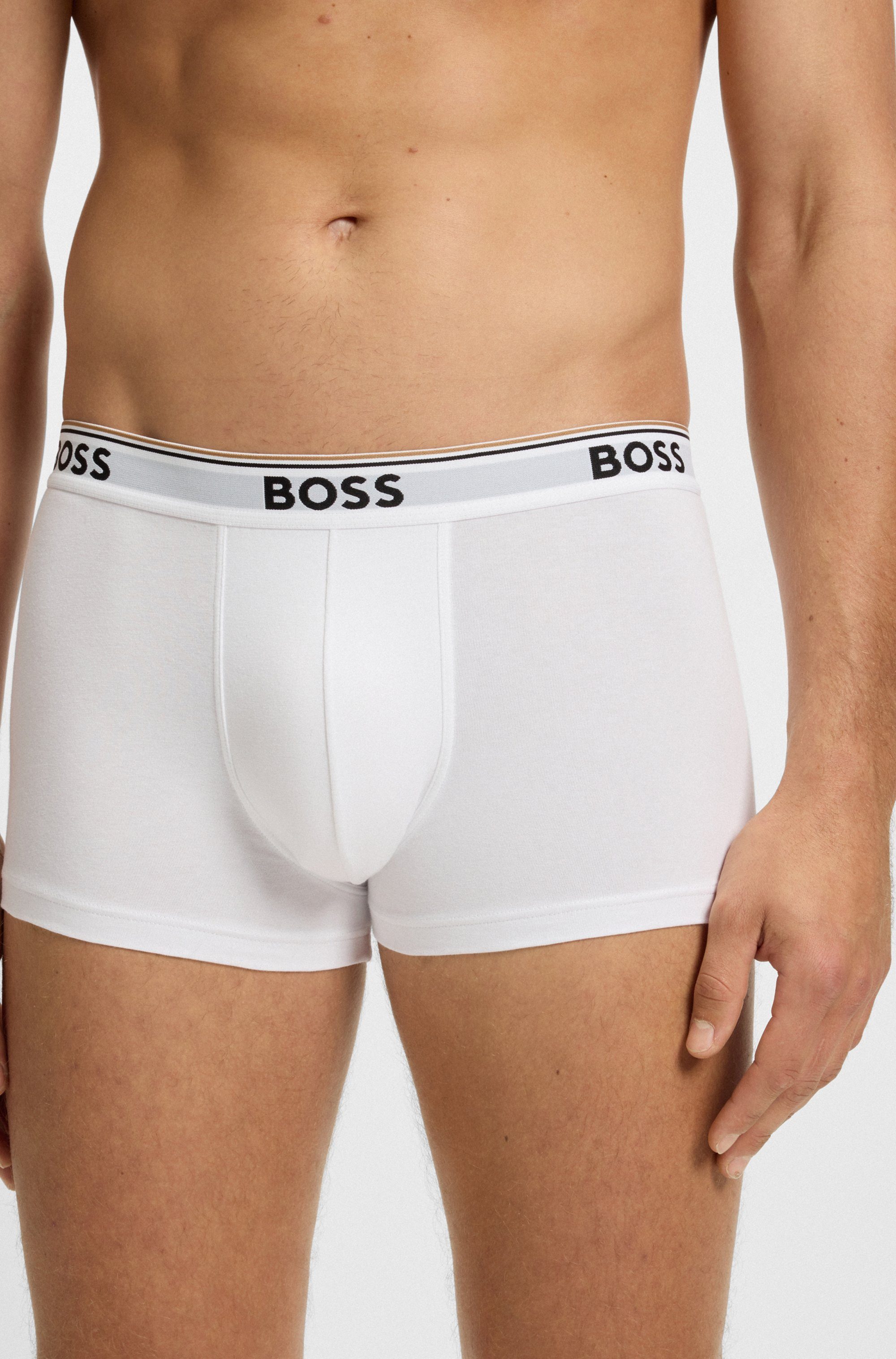 BOSS Boxer TRUNK 3 PACK (3-St) BOSS Schriftzug auf dem Bund günstig online kaufen