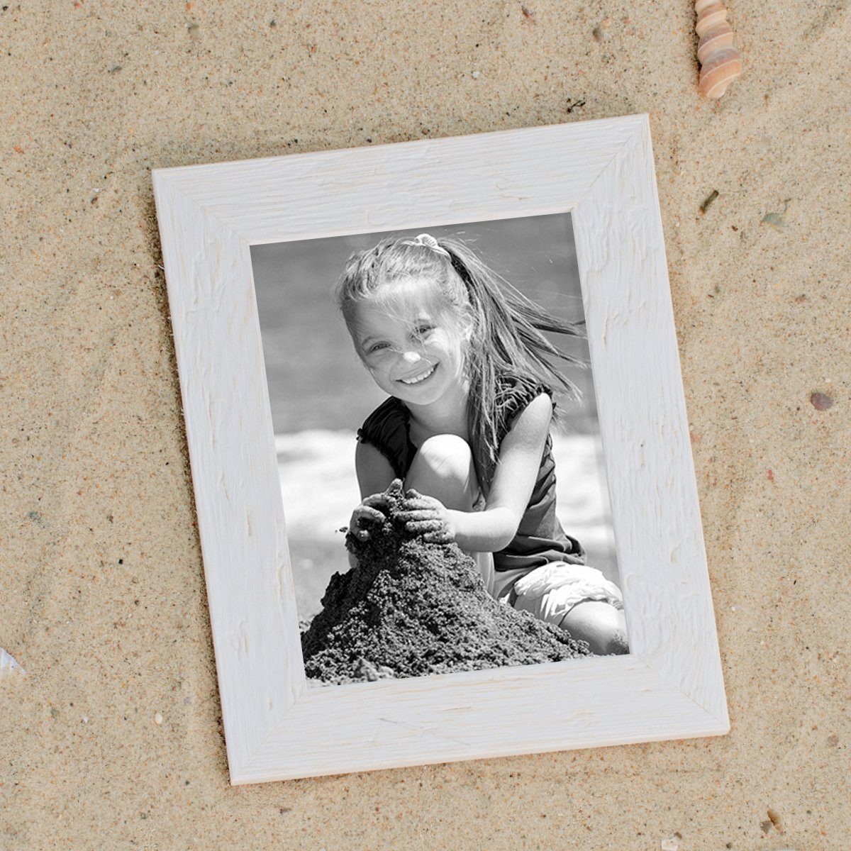 PHOTOLINI Bilderrahmen 2er Set Strandhaus Rustikal günstig online kaufen