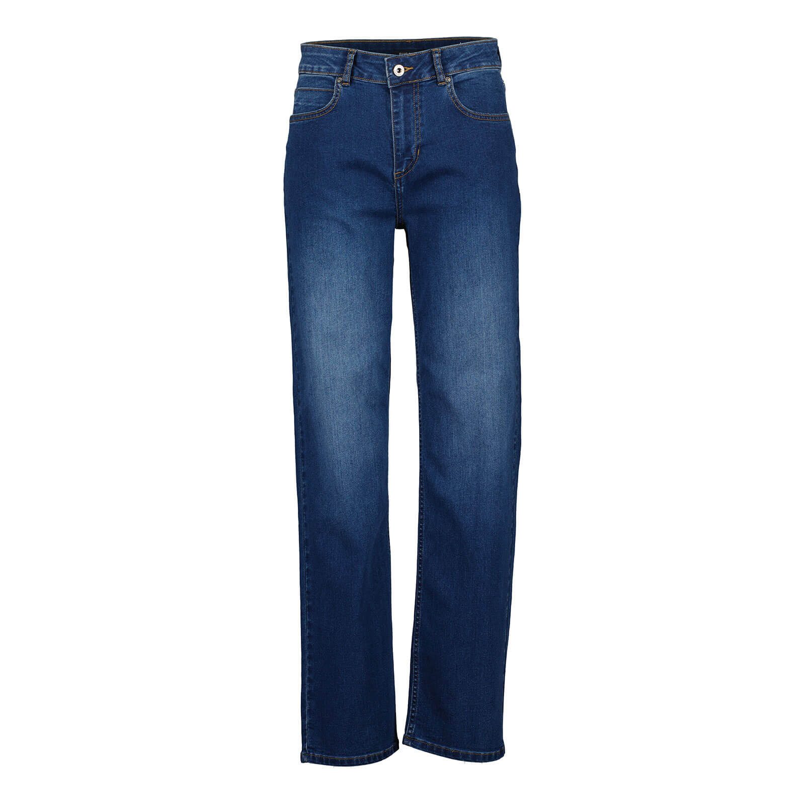 Blue Seven 5-Pocket-Hose Damen Jeans 288021 Straight Fit - Jeanshose Denim Damenhose Verschluss mit Knopf & Reißverschluss, 5-Pocket-Stil, Gürtelschlaufen