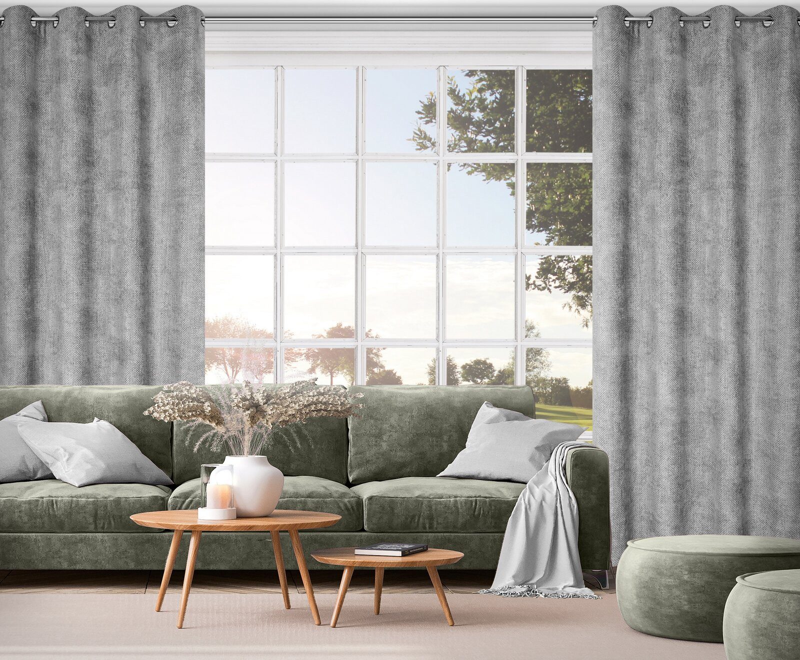 Eurofirany Vorhang Chenille Vorhänge, dicke Winter-Vorhänge, günstig online kaufen