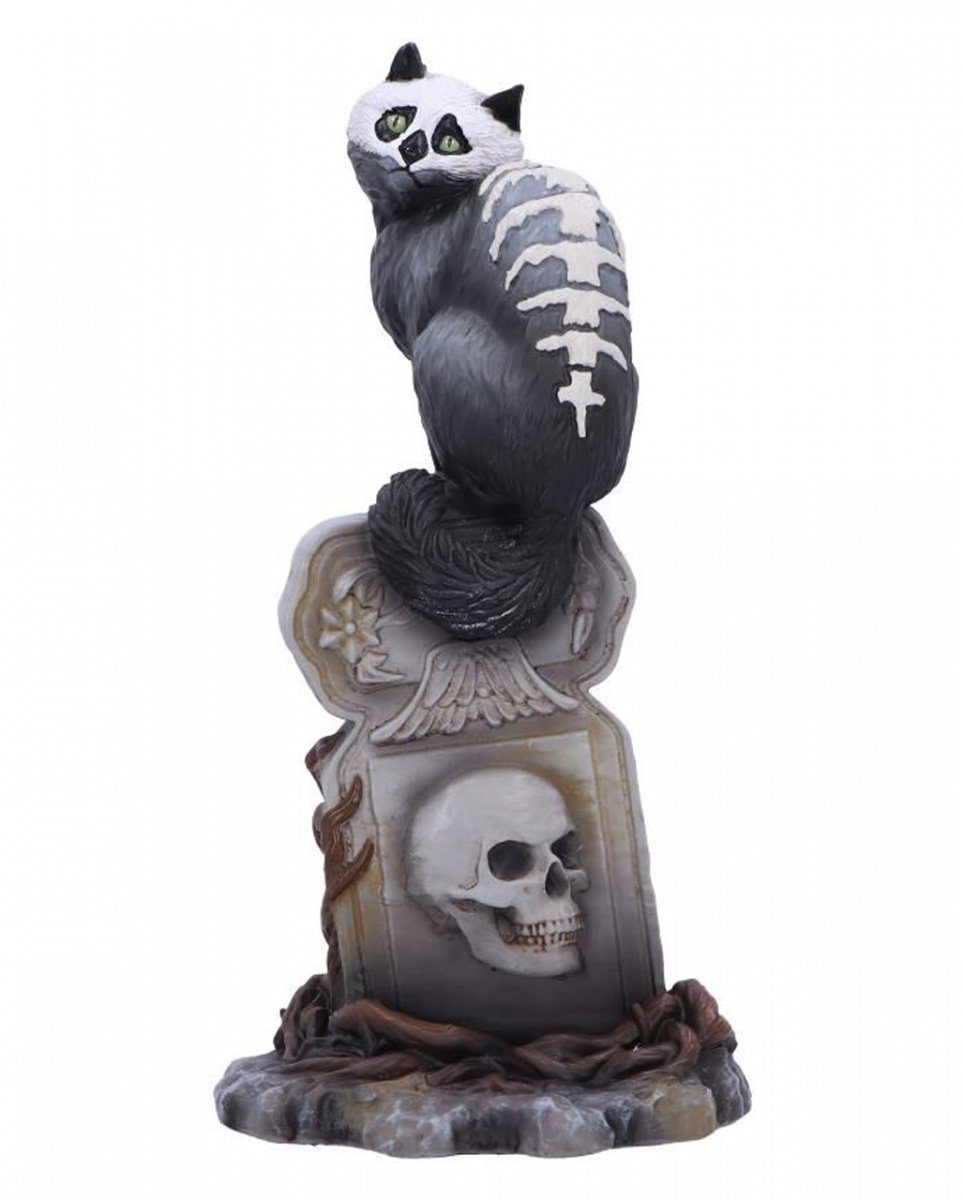 Dekofigur Gothic Totenschädel Katze by Martin Hanford 15cm