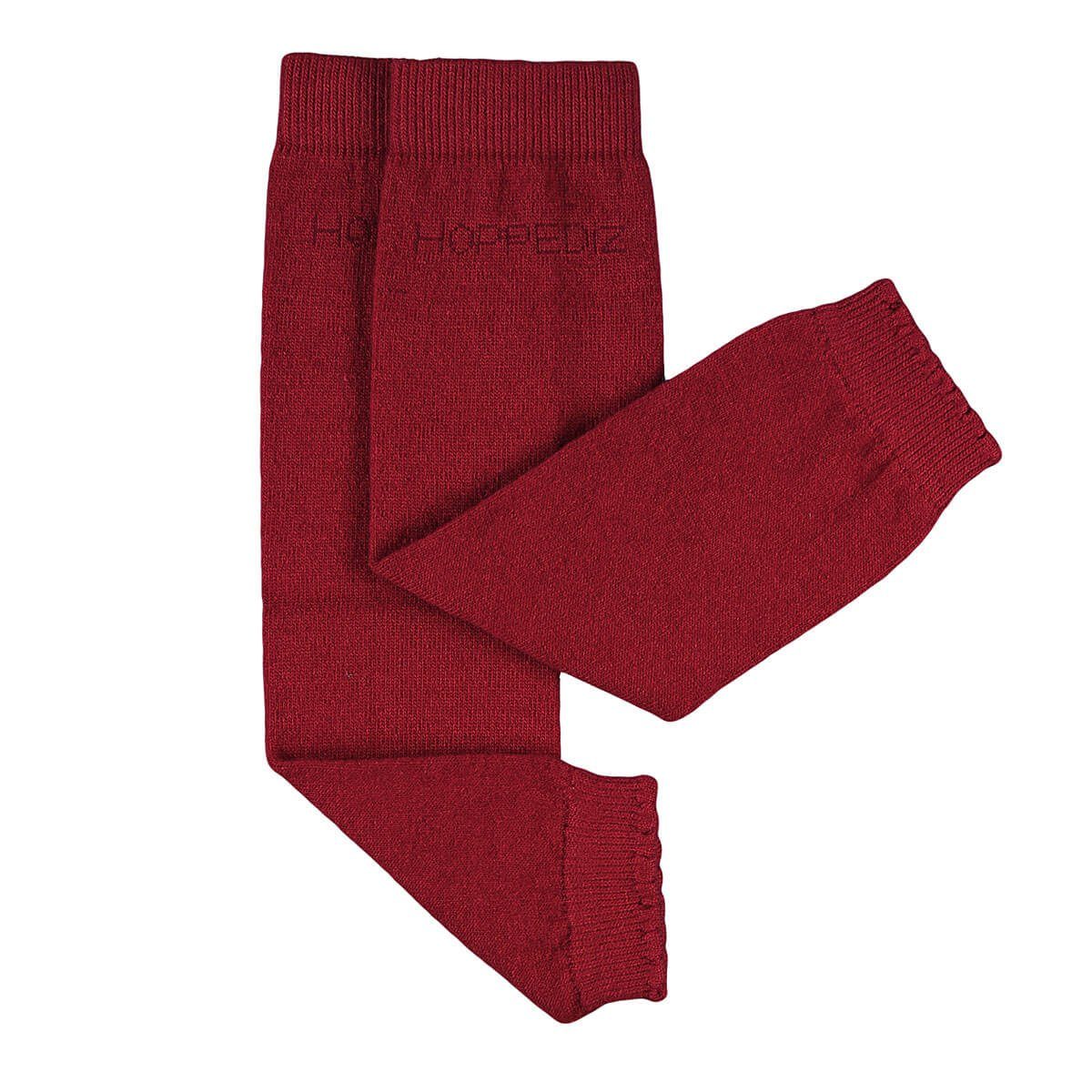 Hoppediz Beinstulpen Merino-Babystulpen uni rot