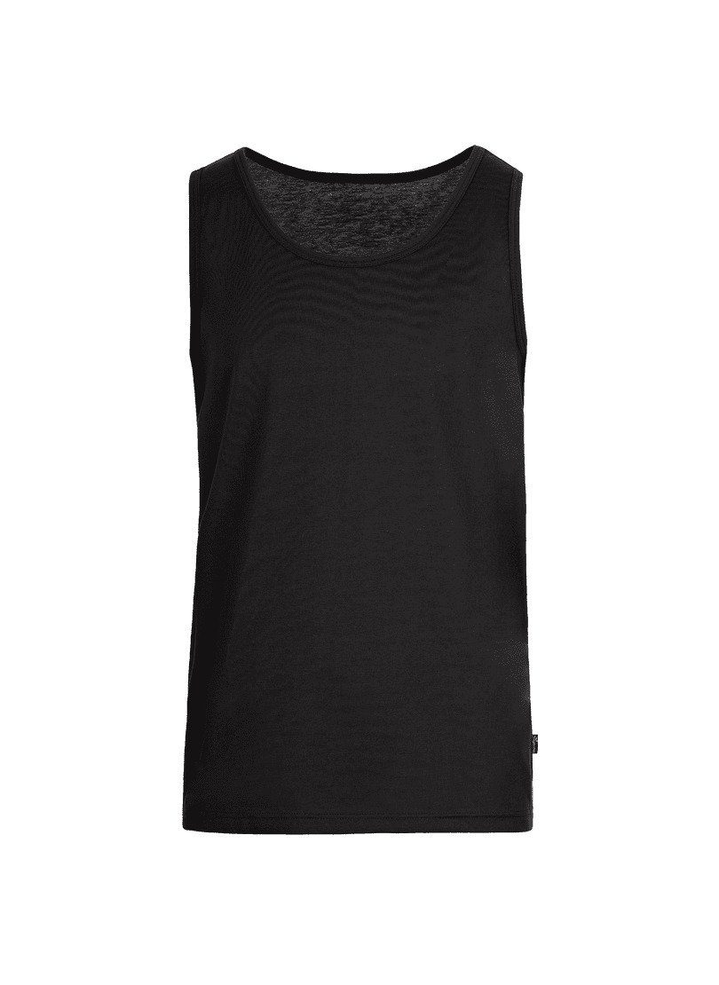 Trigema Unterhemd TRIGEMA 100% schwarz aus Baumwolle Trägershirt