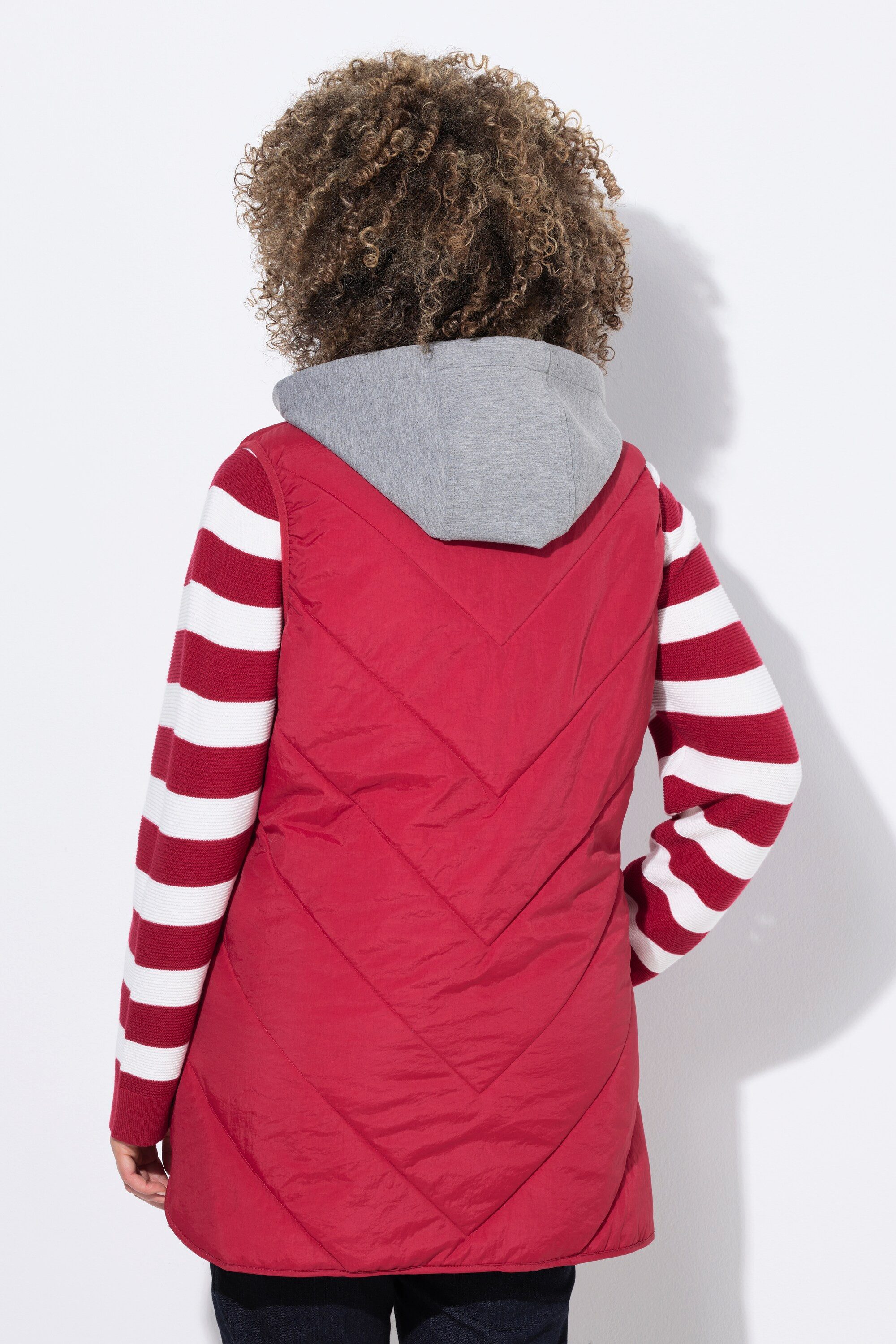 Ulla Popken Steppweste HYPRAR Funktions-Steppweste wasserabweisend Kapuze