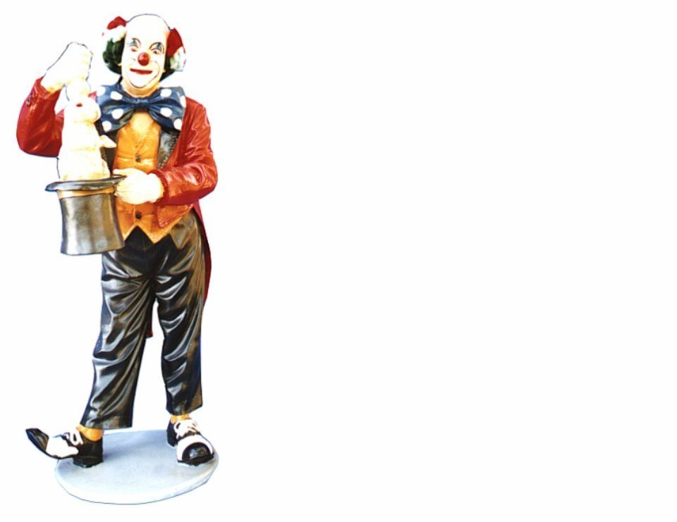 JVmoebel Dekoobjekt Design Clownmagier Figur Statue Skulptur Figuren Skulpturen Deko 5027