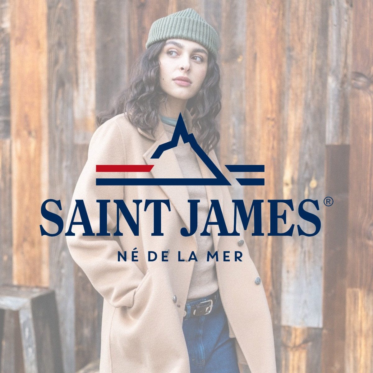 Saint James Langarmshirt 4135 Shirt Meridame II mit Streifen aus Baumwolle