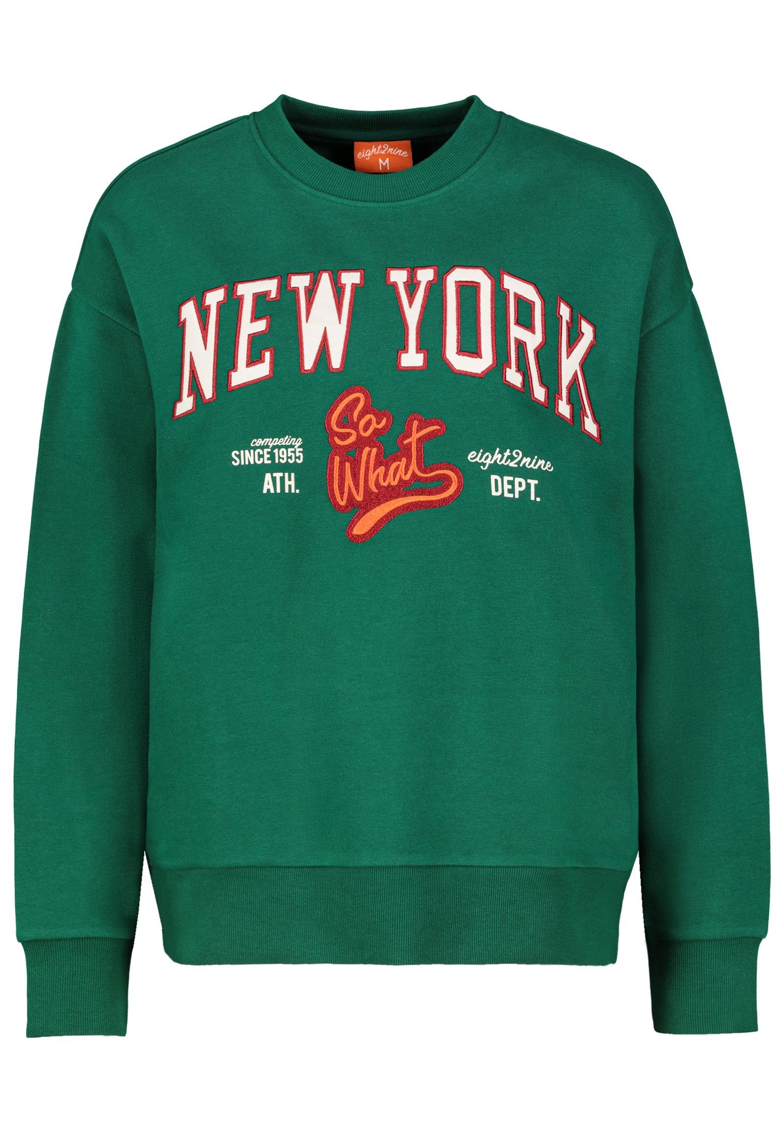 Eight2Nine Style College Sweatshirt Sweatshirt green