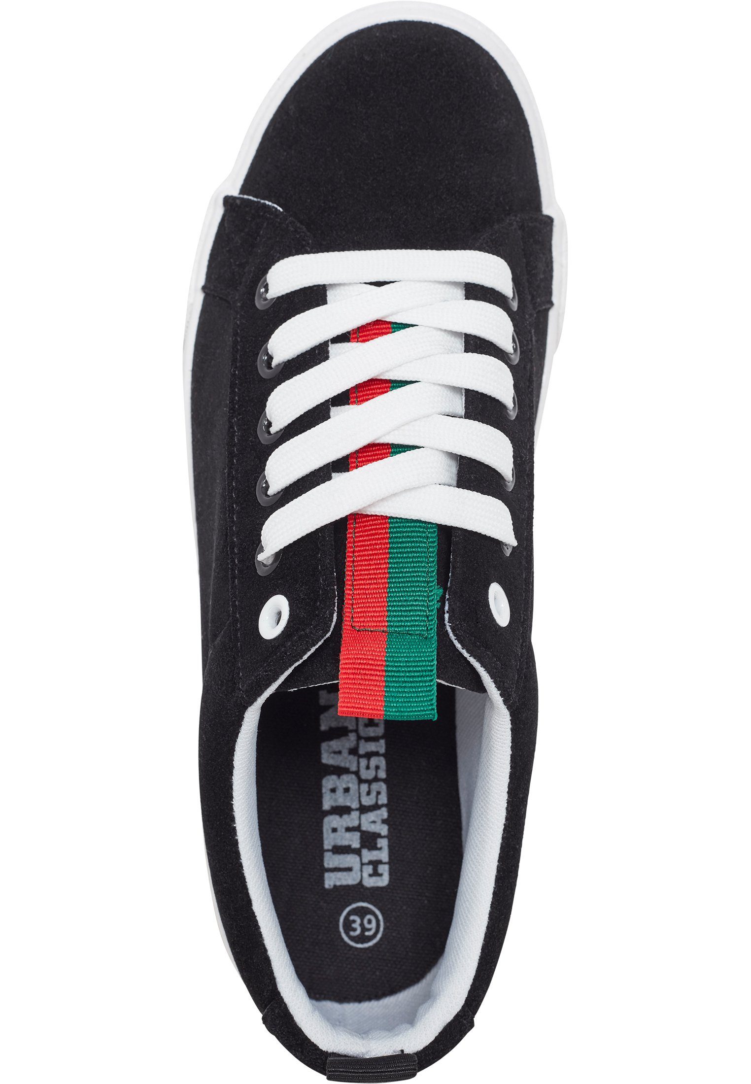 TB2123 Velour Sneaker URBAN CLASSICS blk/stripes