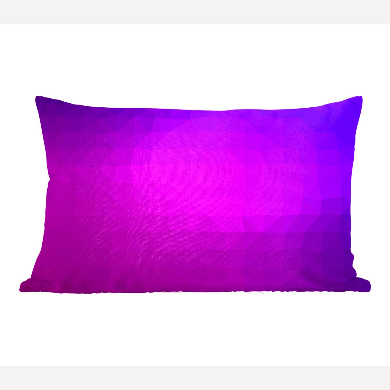 MuchoWow Dekokissen Violette Geometrie als Hintergrund, Wohzimmer Dekoration, Zierkissen, Dekokissen mit Füllung, Schlafzimmer