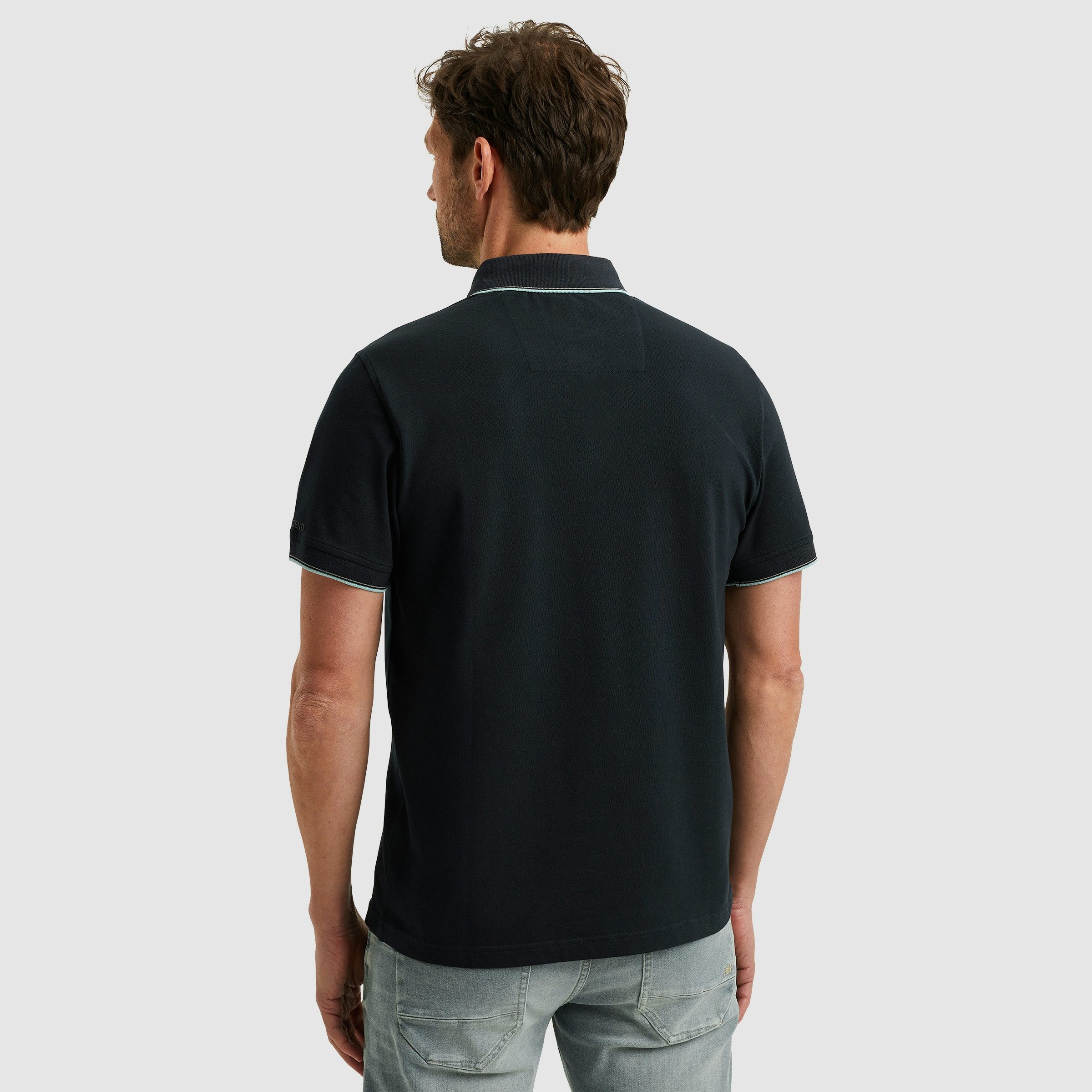 PME LEGEND Poloshirt Short sleeve polo stretch pique package mit Schriftzug