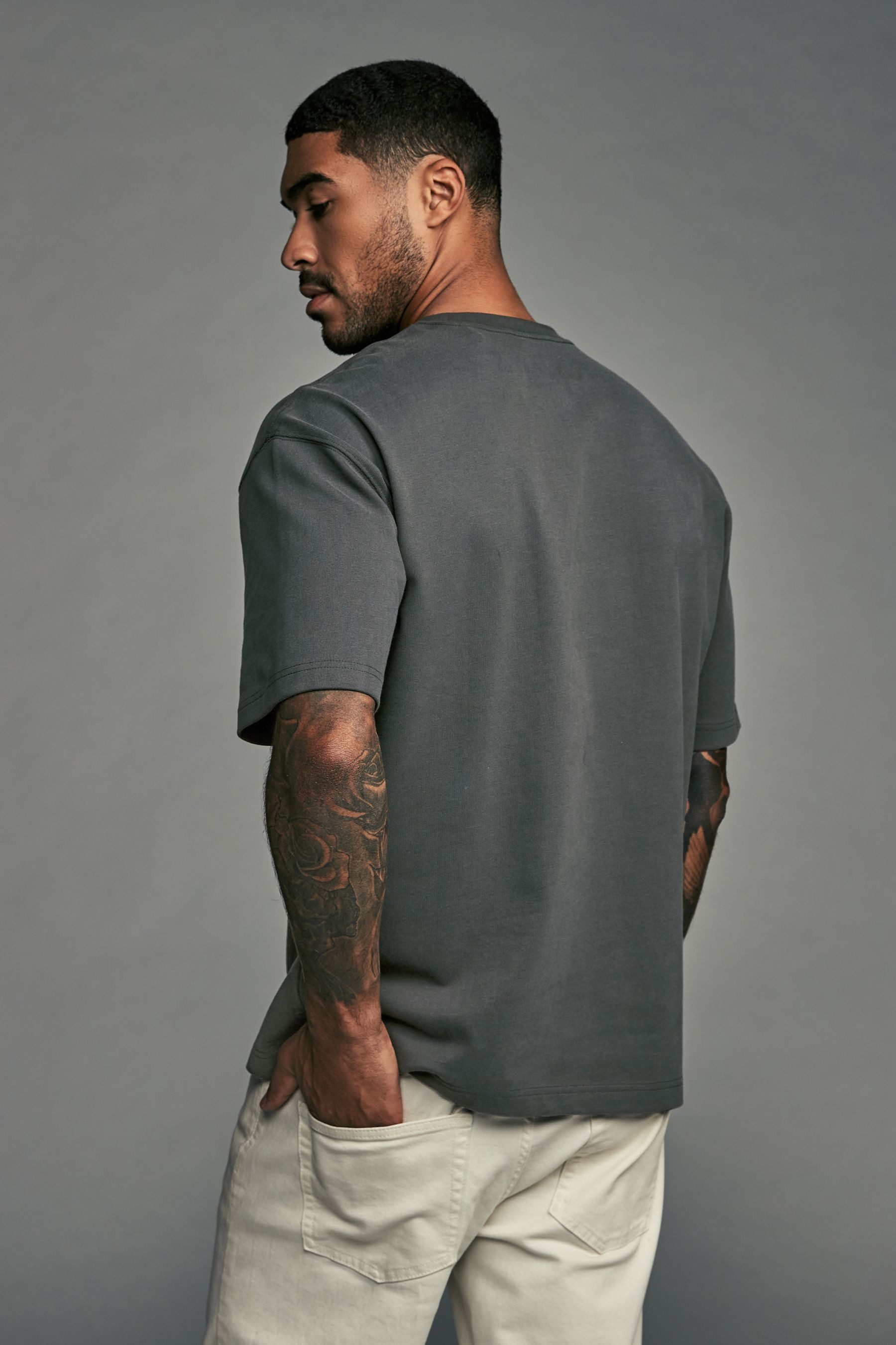 Next T-Shirt Superweiches, schweres T-Shirt mit günstig online kaufen